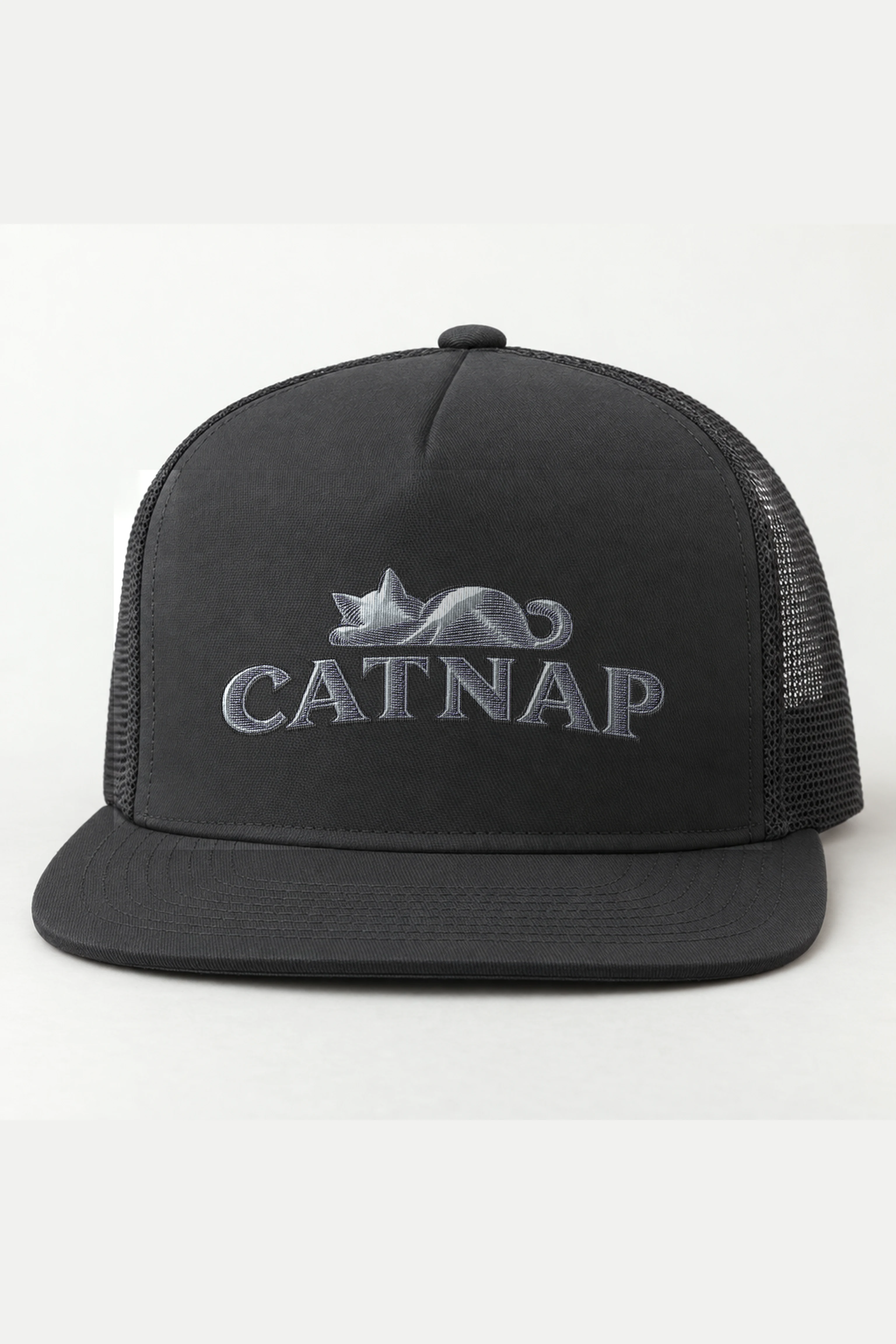 "CATNAP" 5 Panel Trucker Cap · Embroidered