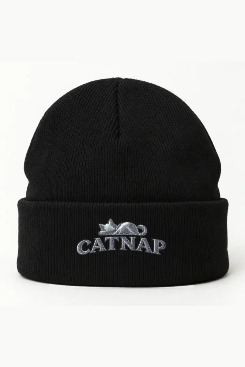 "CATNAP" Cuffed Beanie · Embroidered