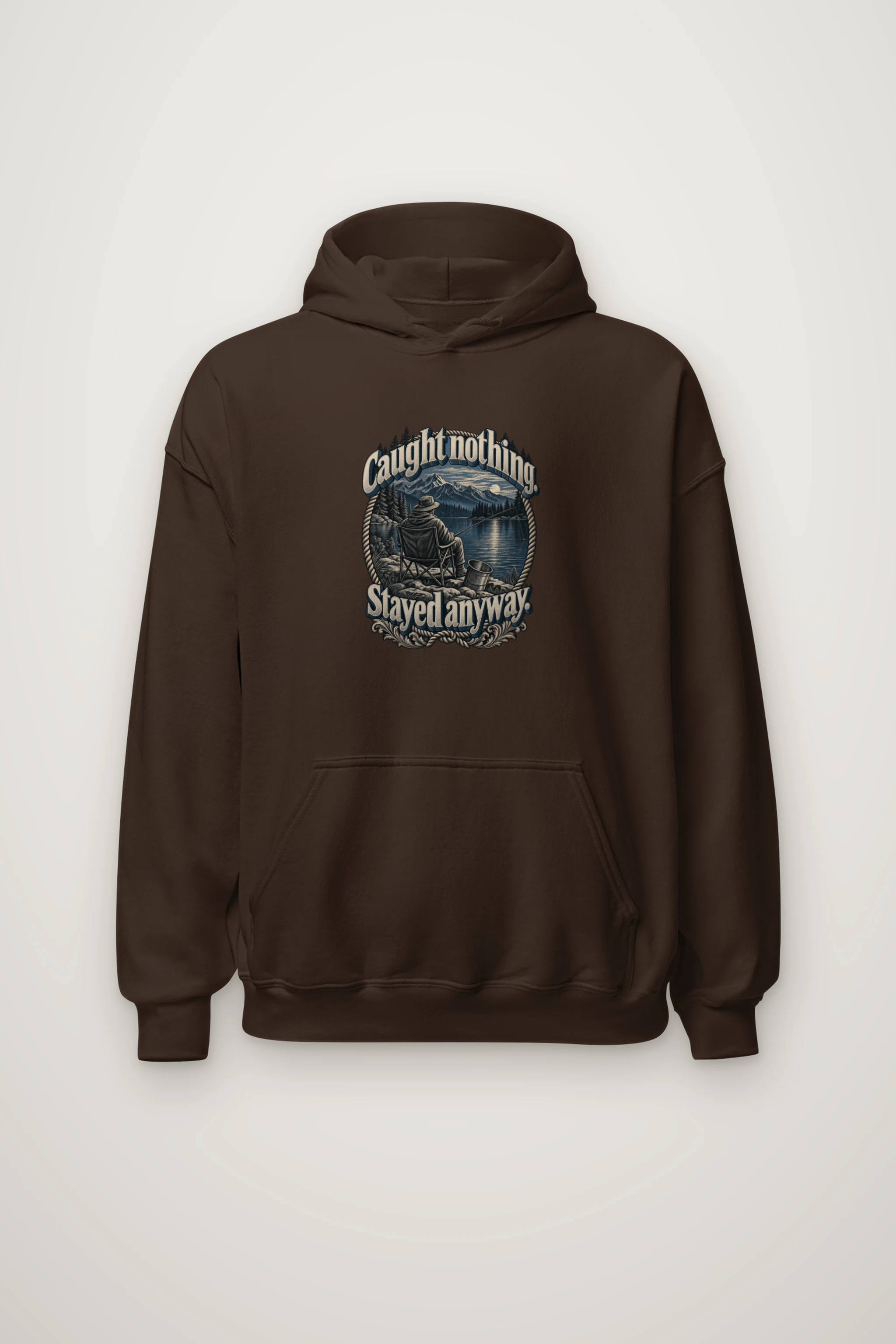 "Caught Nothing Stayed Anyway" Heavy Blend Unisex Pullover Hoodie