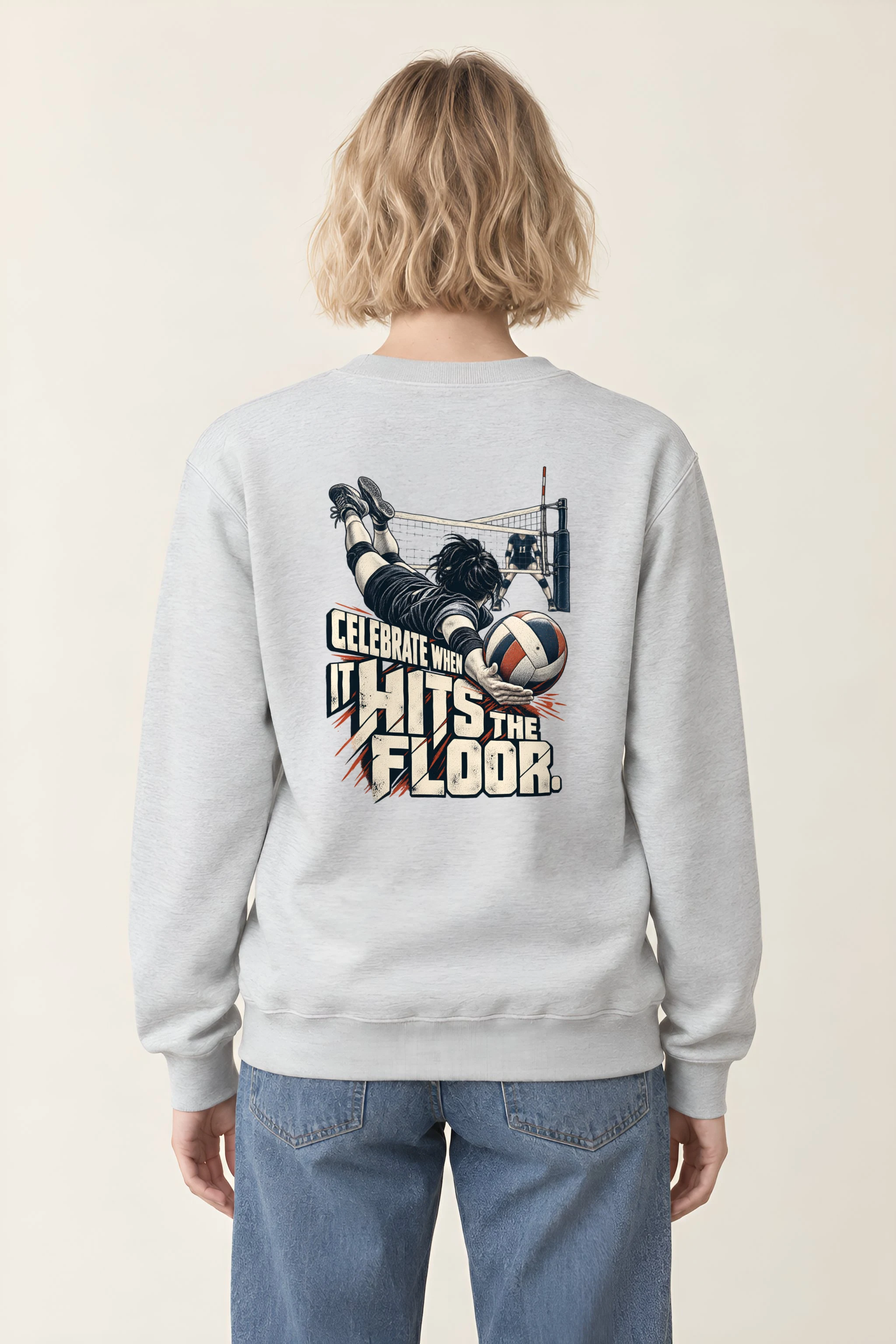 "Celebrate When It Hits The Floor" Heavy Blend Unisex Crewneck Sweatshirt