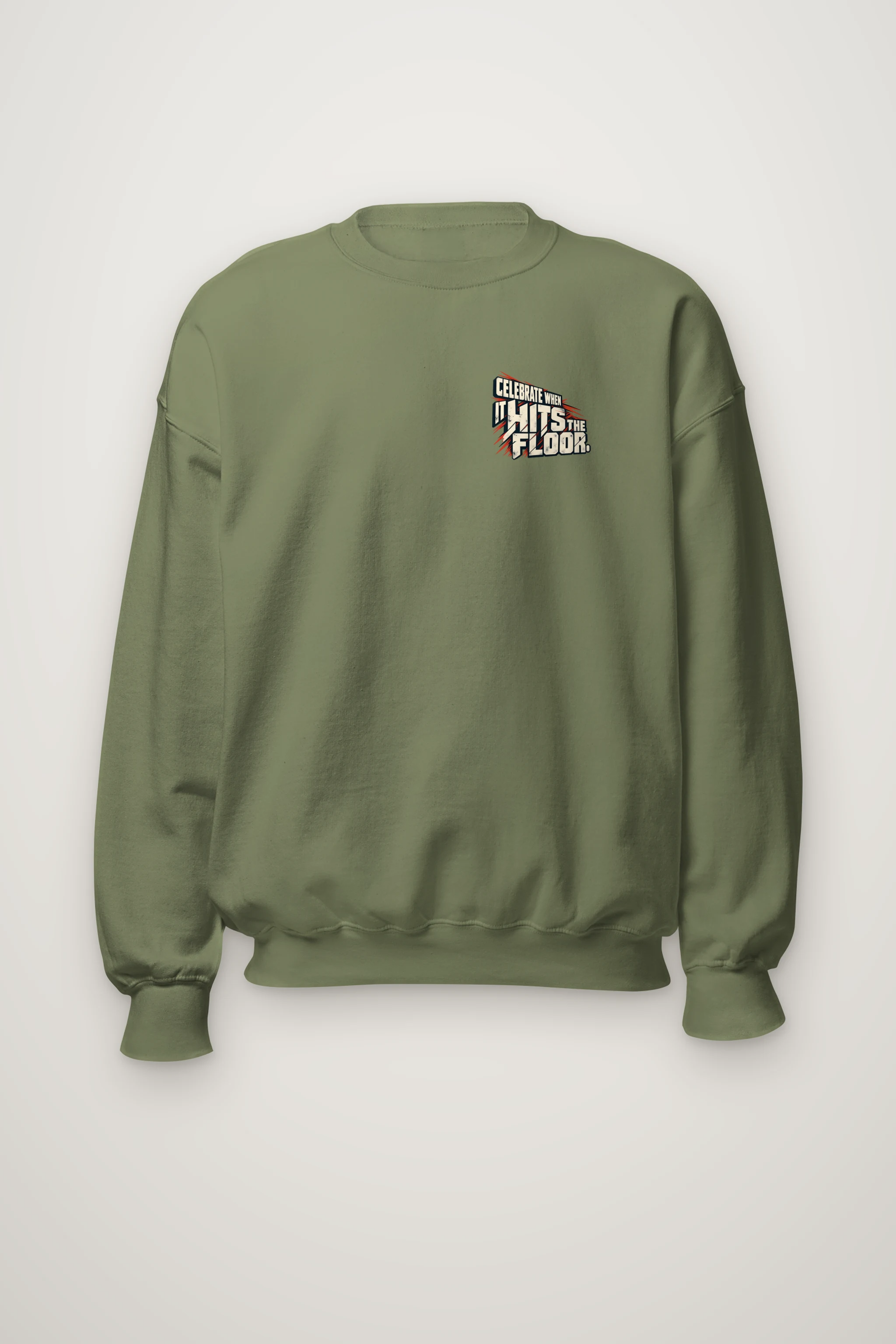 "Celebrate When It Hits The Floor" Heavy Blend Unisex Crewneck Sweatshirt