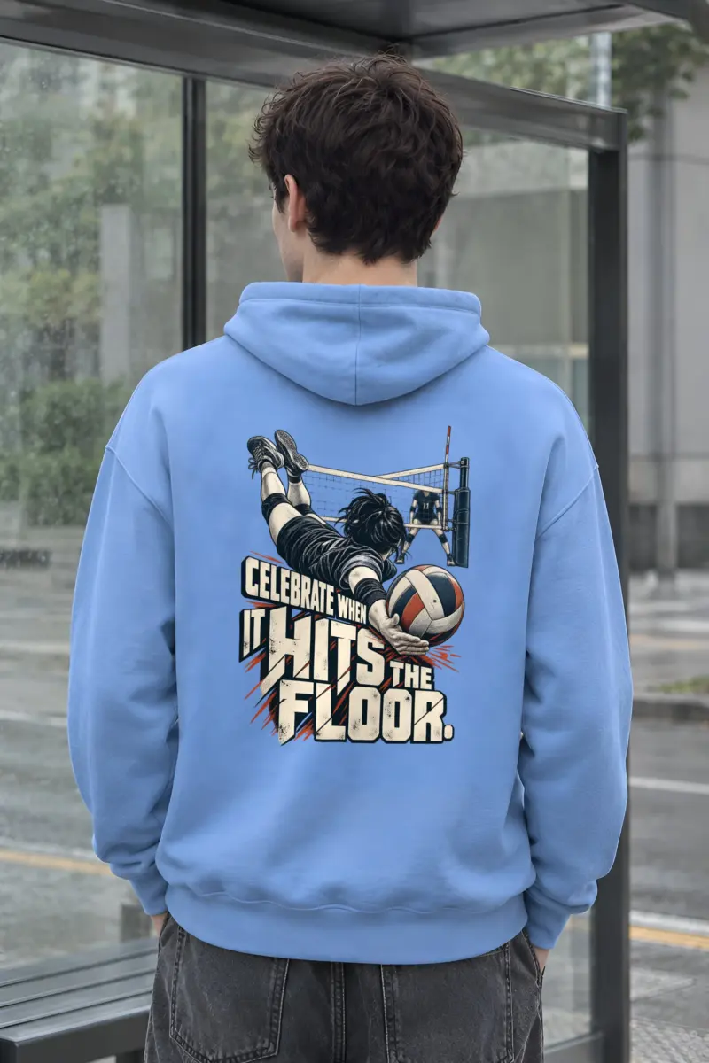 “Celebrate When It Hits The Floor” Heavy Blend Unisex Pullover Hoodie