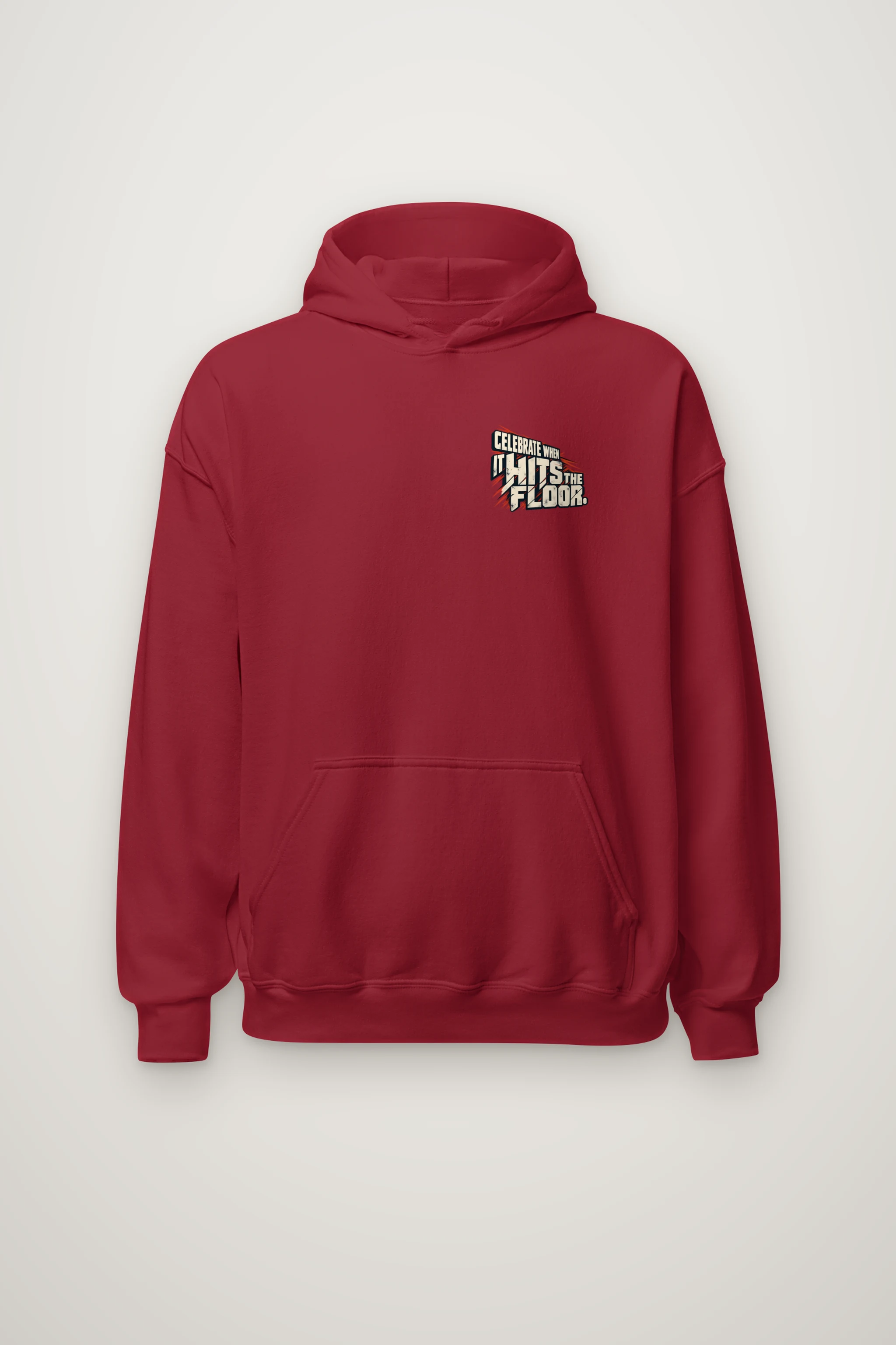 "Celebrate When It Hits The Floor" Heavy Blend Unisex Pullover Hoodie
