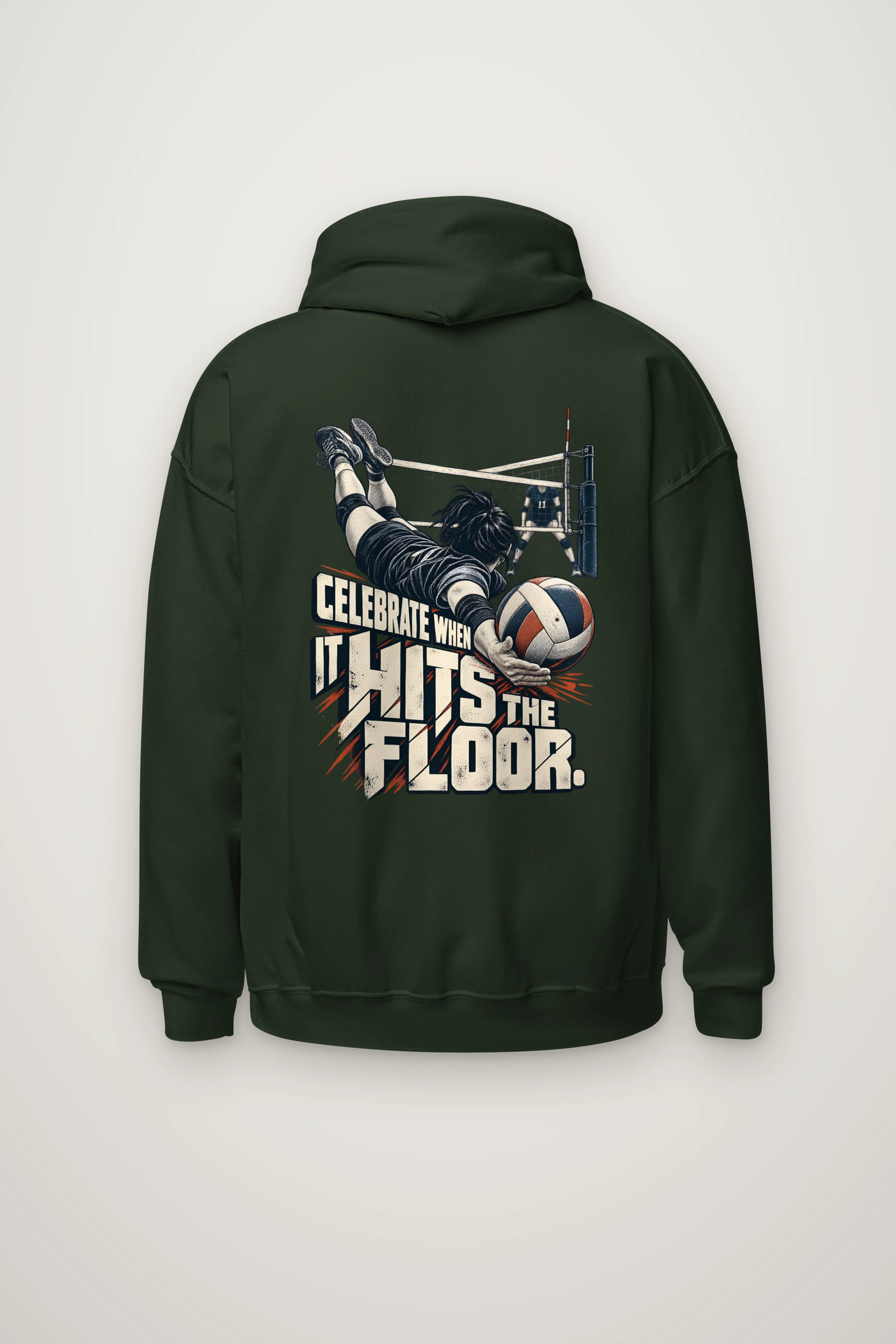 "Celebrate When It Hits The Floor" Heavy Blend Unisex Pullover Hoodie