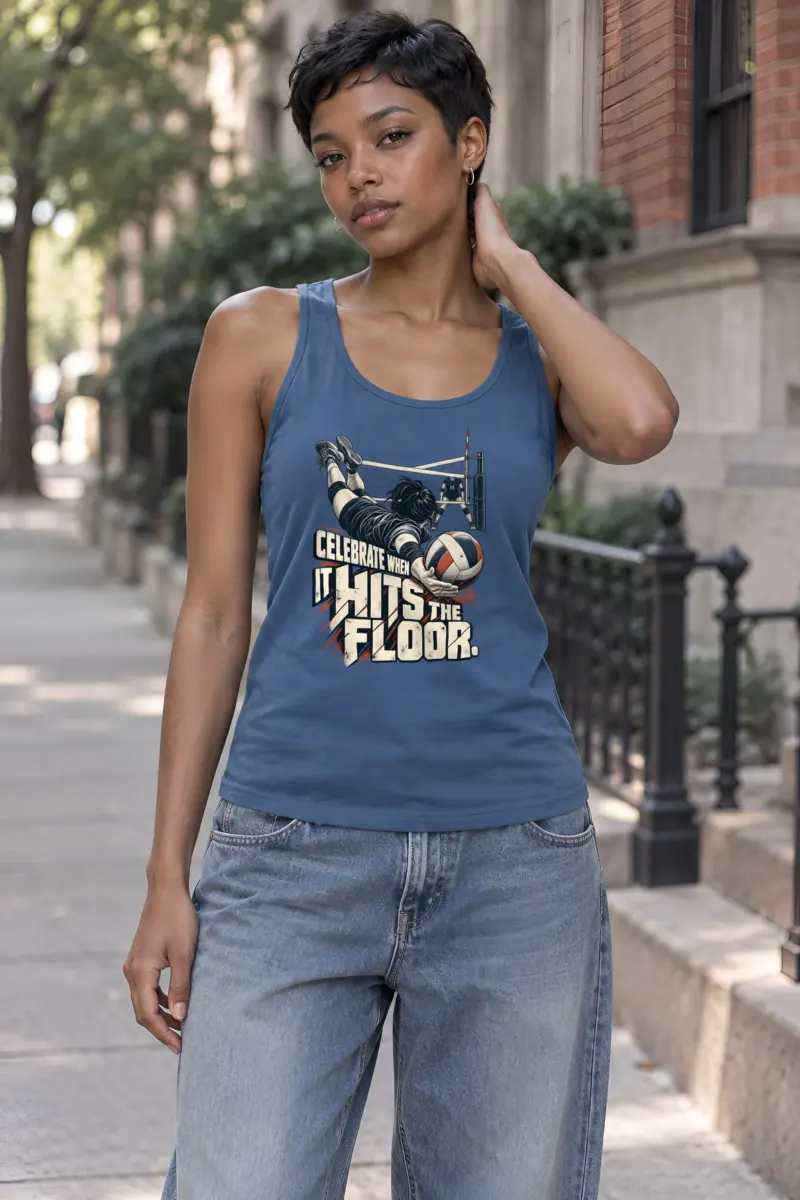 "Celebrate When It Hits The Floor" Unisex Jersey Tank