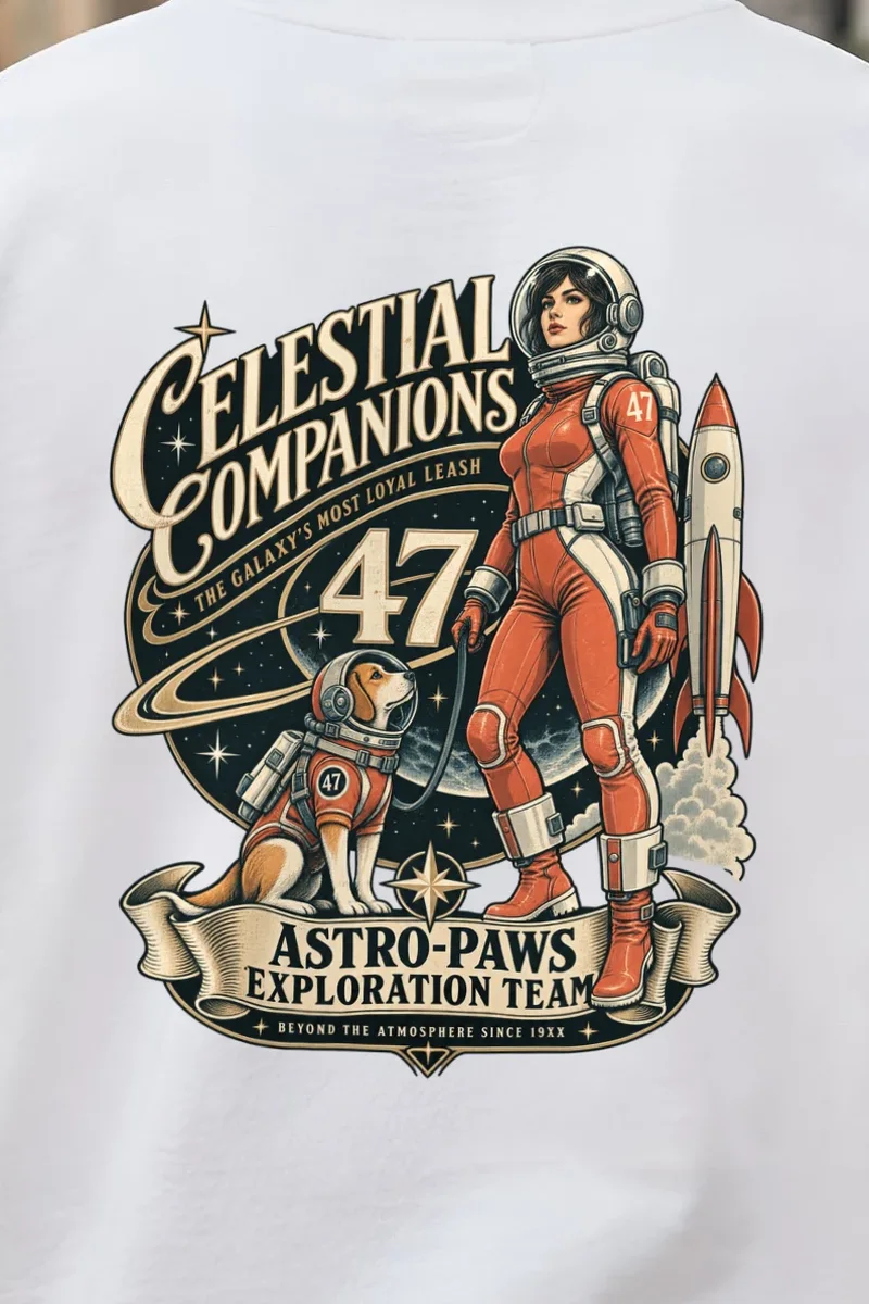 "Celestial Companions" Heavy Blend Unisex Crewneck Sweatshirt
