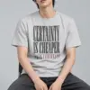 "Certainty Is Cheaper Than Curiosity" Heavyweight Unisex Crewneck T-shirt