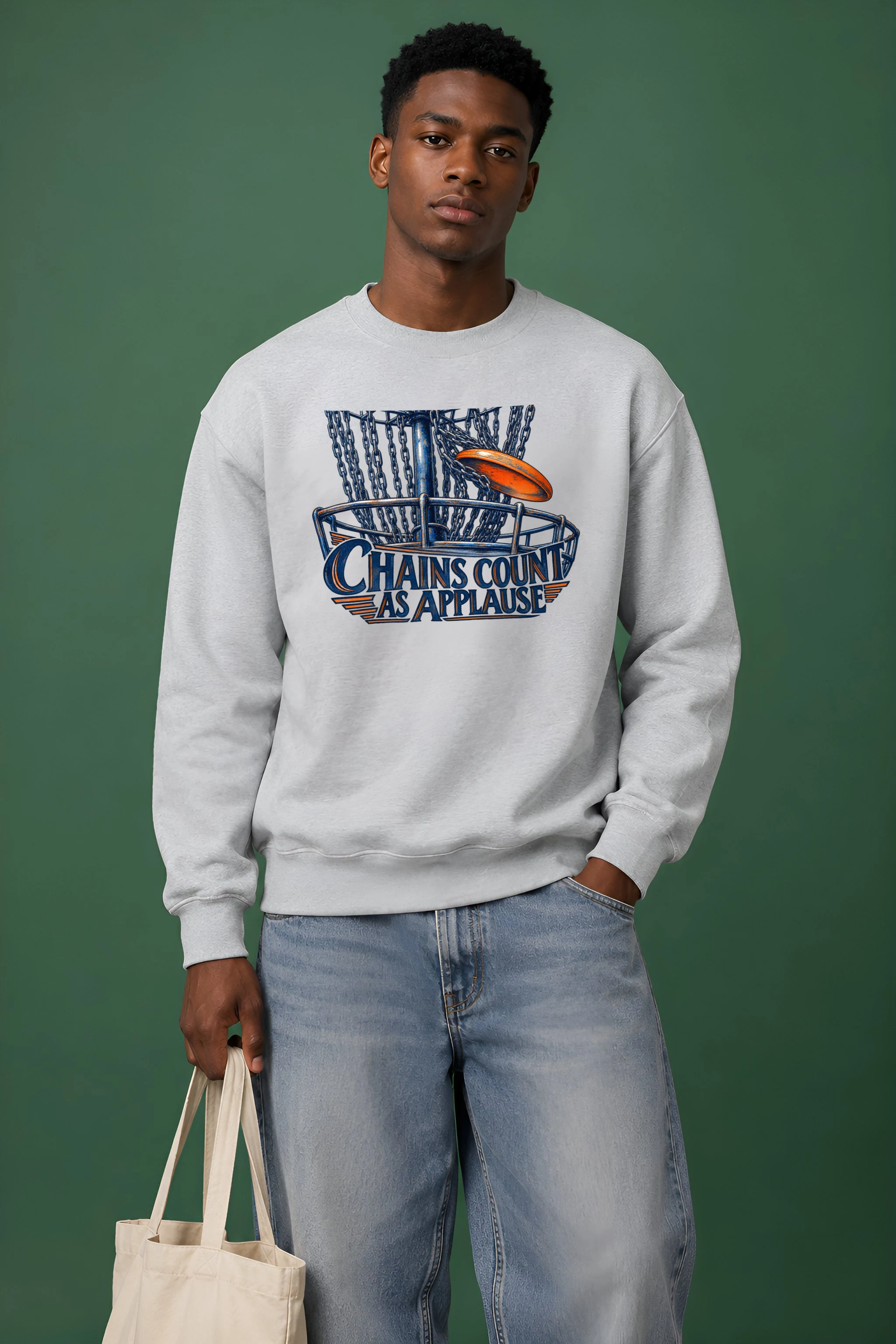 "Chains Count as Applause" Heavy Blend Unisex Crewneck Sweatshirt