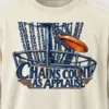 "Chains Count As Applause" Men's Oversized Heavyweight Crewneck T-Shirt