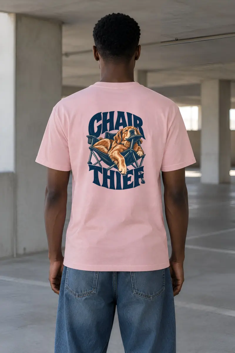 “Chair Thief” Heavyweight Unisex Crewneck T-shirt