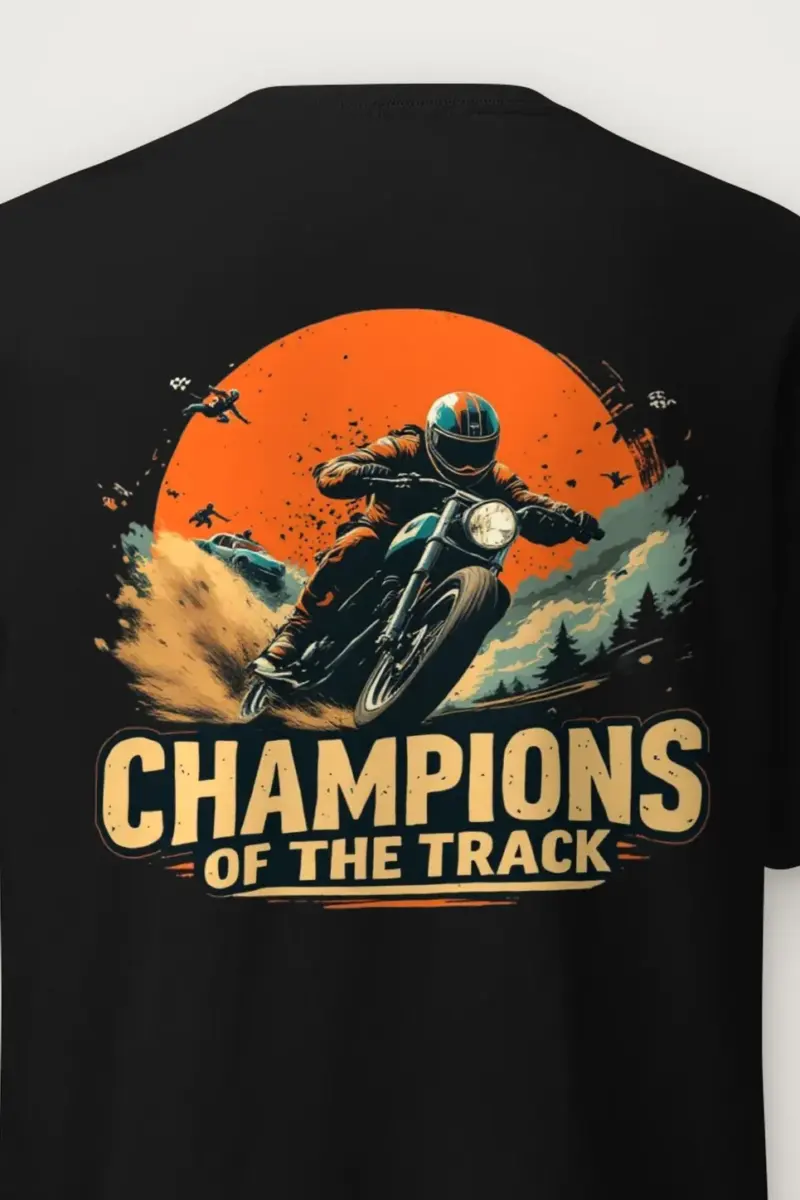 "Champions Of The Track" Heavyweight Unisex Crewneck T-shirt