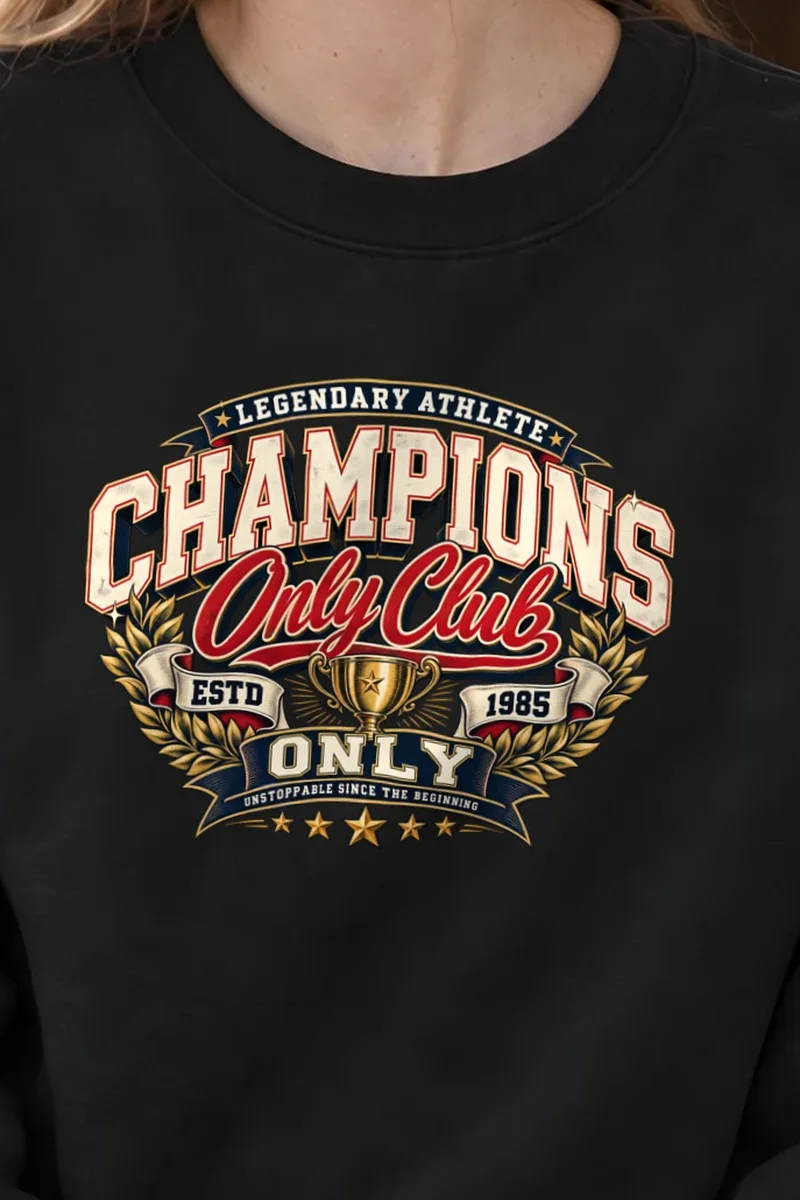 "Legendary Athlete Champions" 1 Crewneck Sweatshirt - the graphic up close