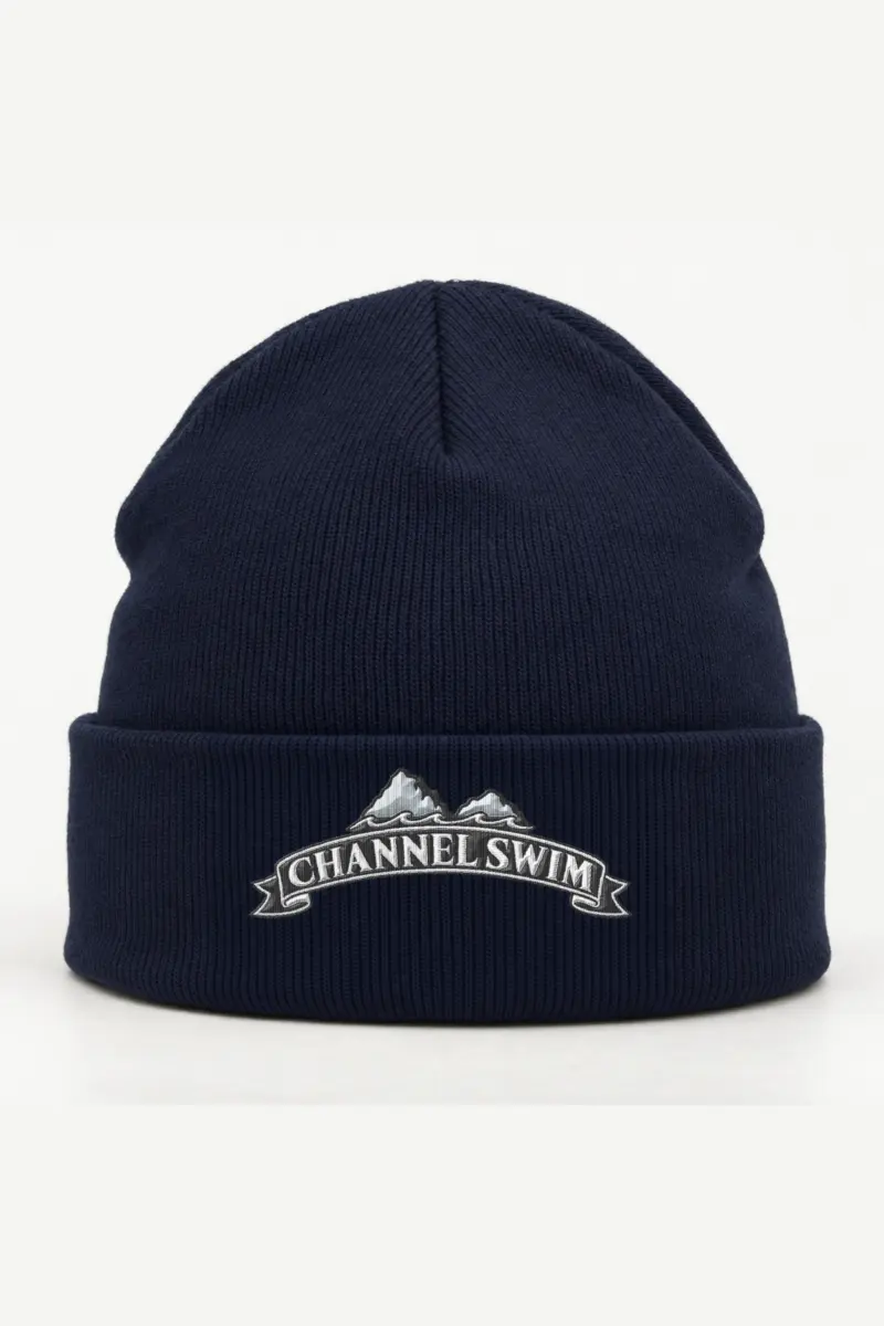 "Channel Swim" Cuffed Beanie · Embroidered