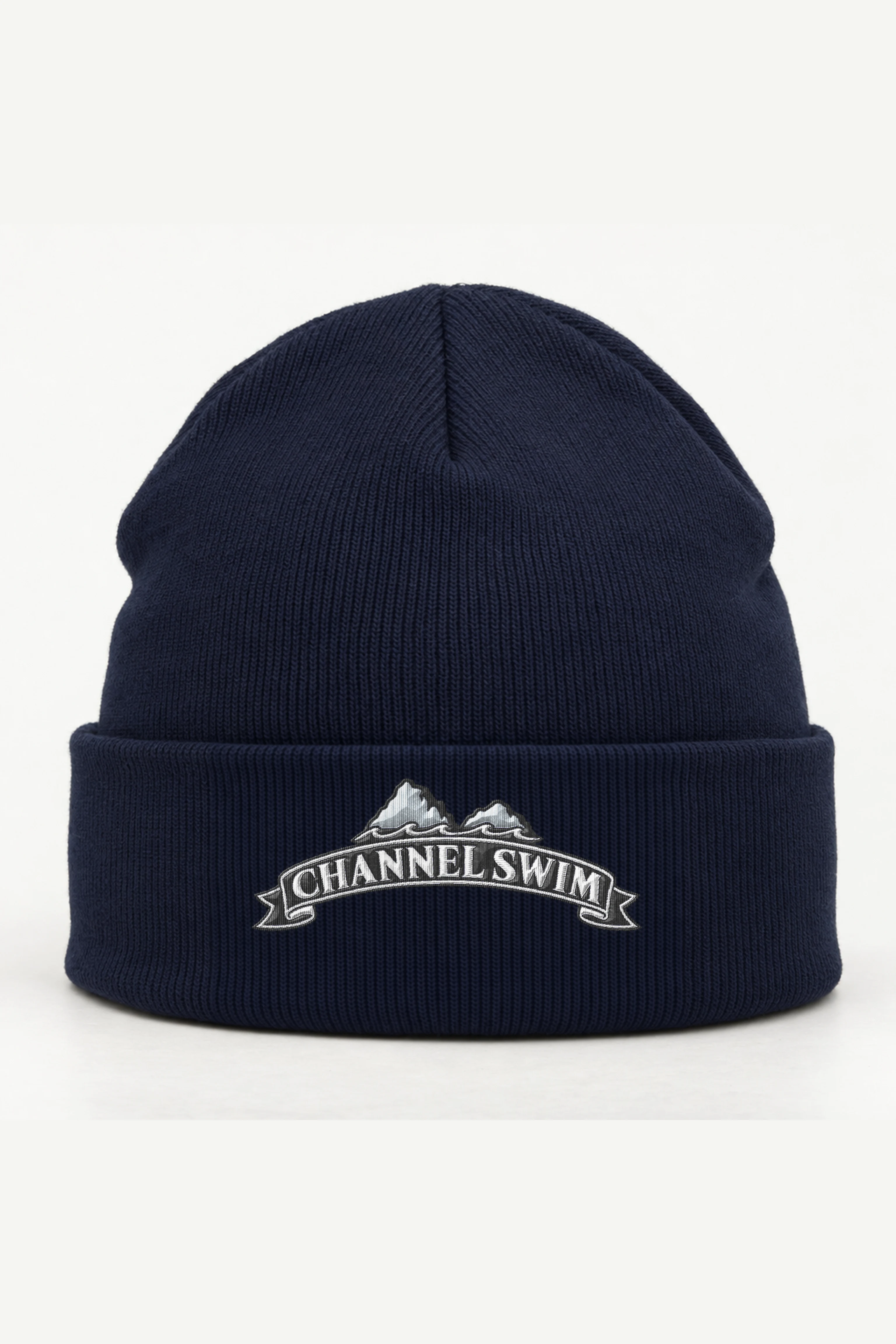 "Channel Swim" Cuffed Beanie · Embroidered