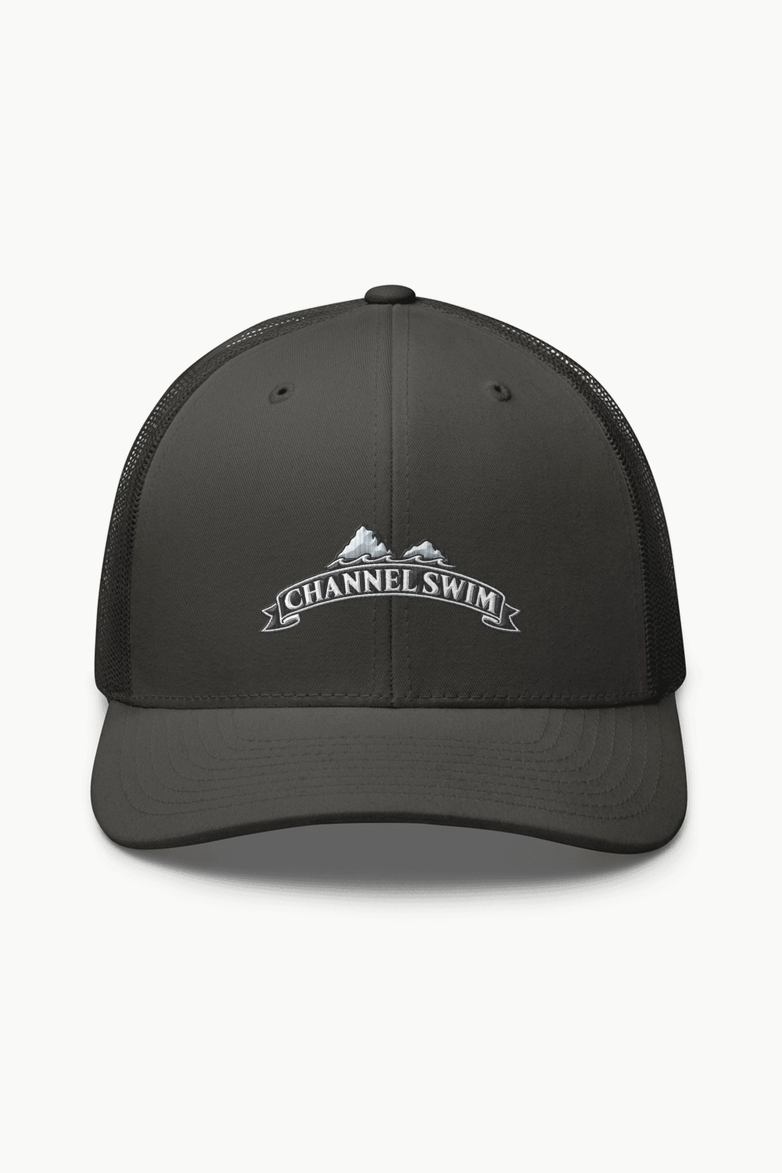 "Channel Swim" Retro Trucker Cap · Embroidered
