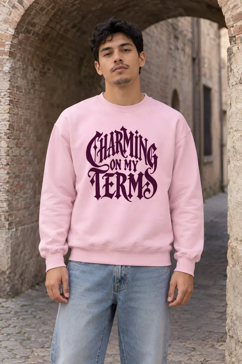 “Charming On My Terms” Heavy Blend Unisex Crewneck Sweatshirt