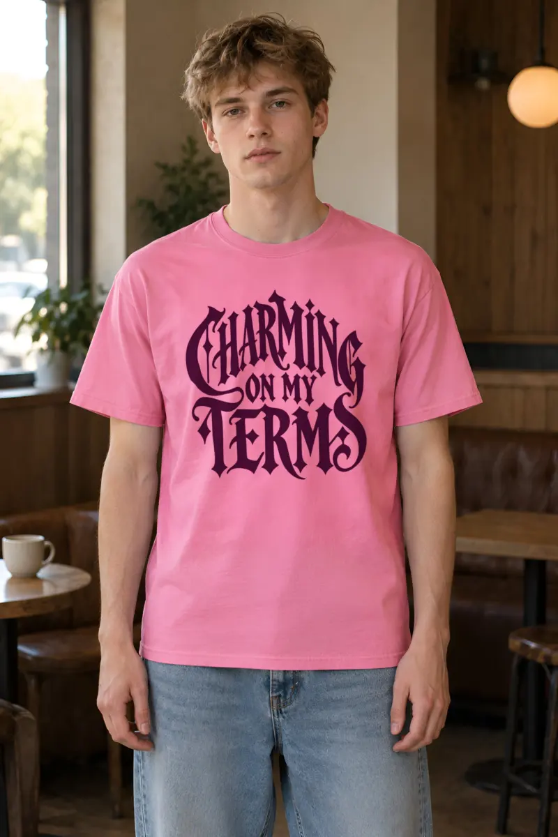 "Charming on My Terms" Heavyweight Unisex Crewneck T-shirt