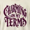"Charming on My Terms" Men's Oversized Heavyweight Crewneck T-Shirt