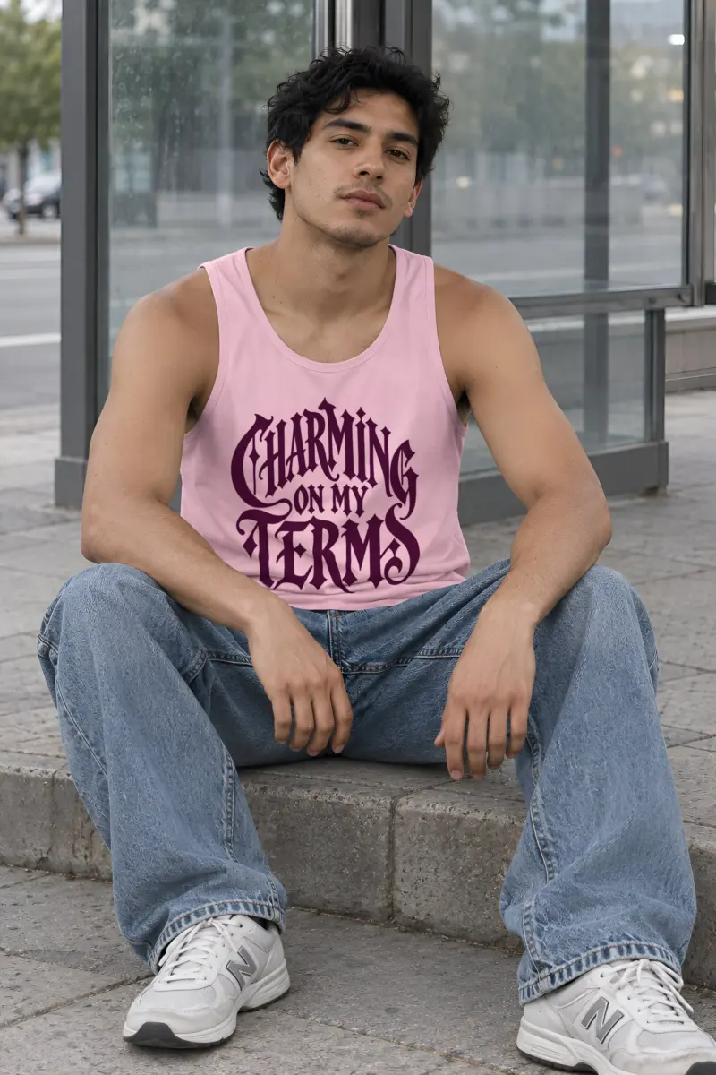 "Charming on My Terms" Unisex Jersey Tank