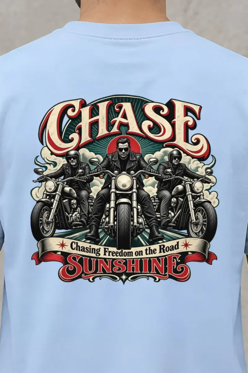 "Chasing Freedom" Heavyweight Unisex Crewneck T-shirt
