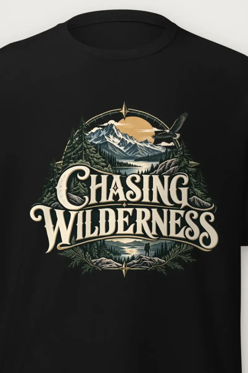 "Chasing Wilderness" Heavyweight Unisex Crewneck T-shirt