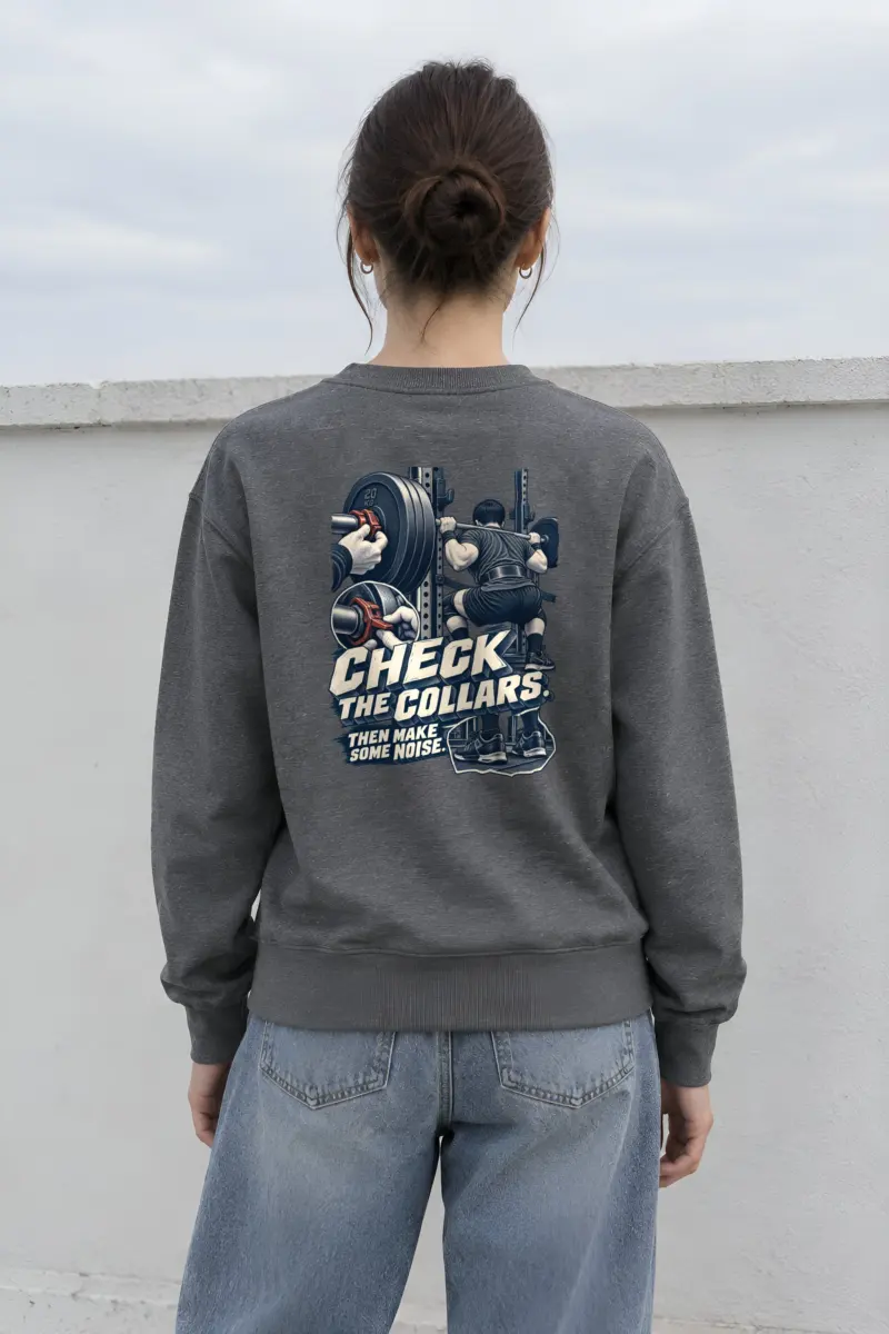 “Check the Collars” Heavy Blend Unisex Crewneck Sweatshirt