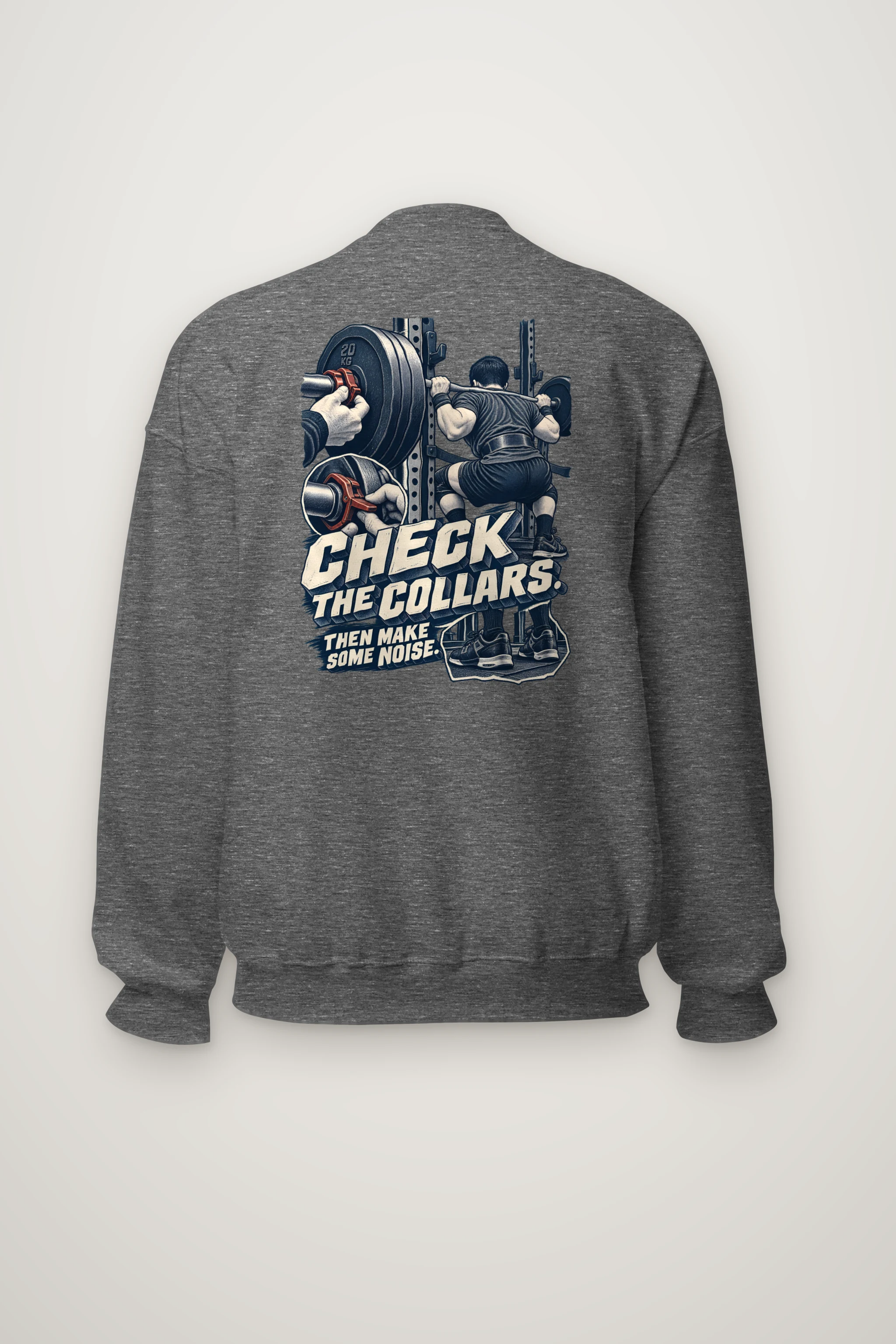"Check the Collars" Heavy Blend Unisex Crewneck Sweatshirt