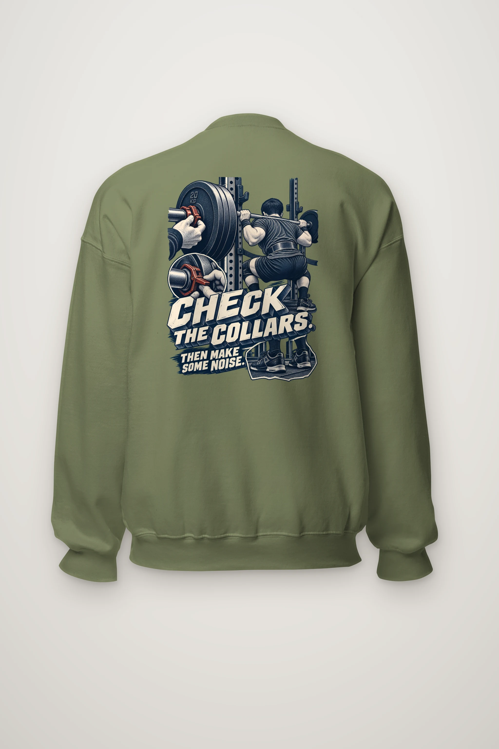 "Check the Collars" Heavy Blend Unisex Crewneck Sweatshirt