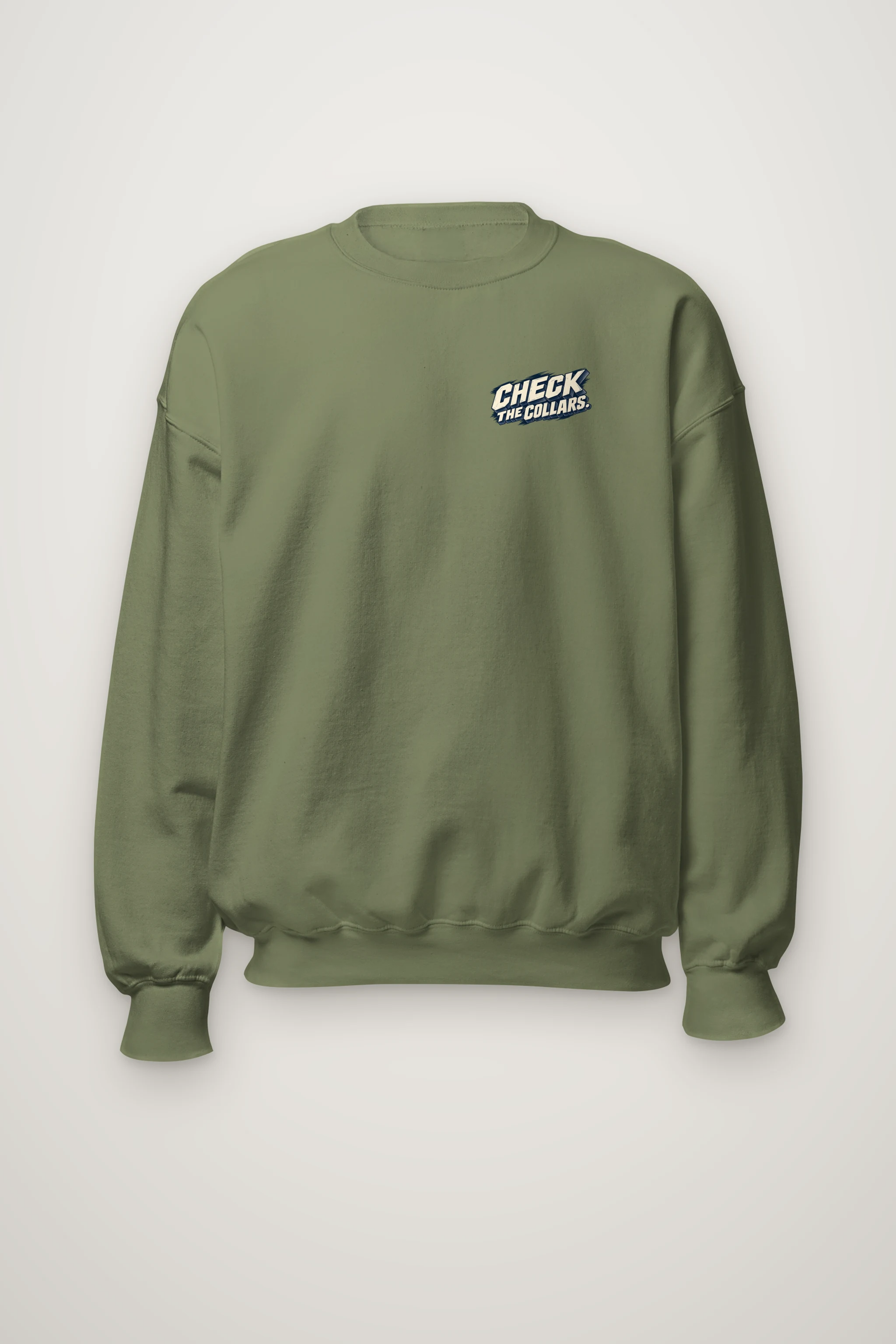 "Check the Collars" Heavy Blend Unisex Crewneck Sweatshirt