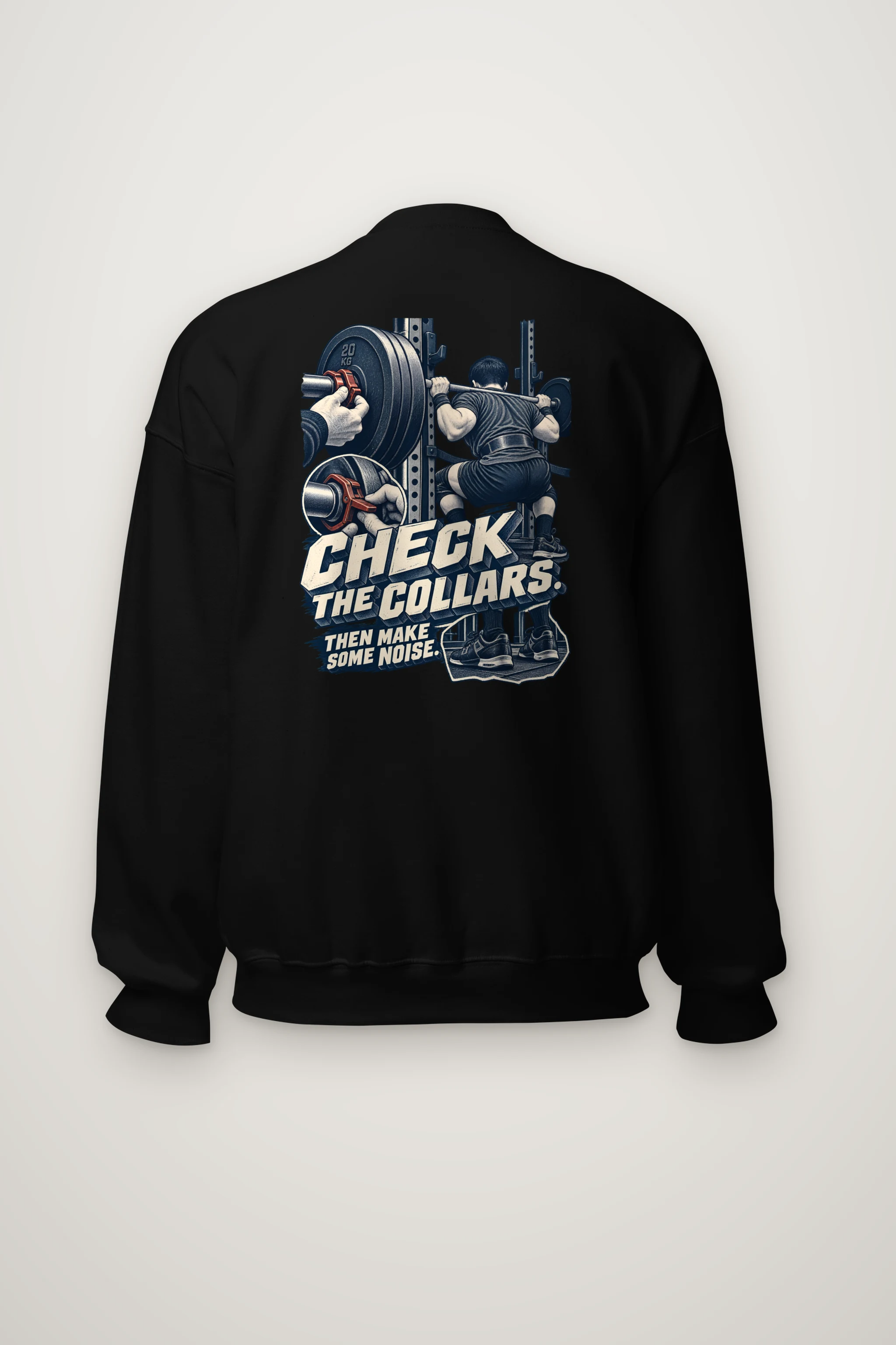 "Check the Collars" Heavy Blend Unisex Crewneck Sweatshirt