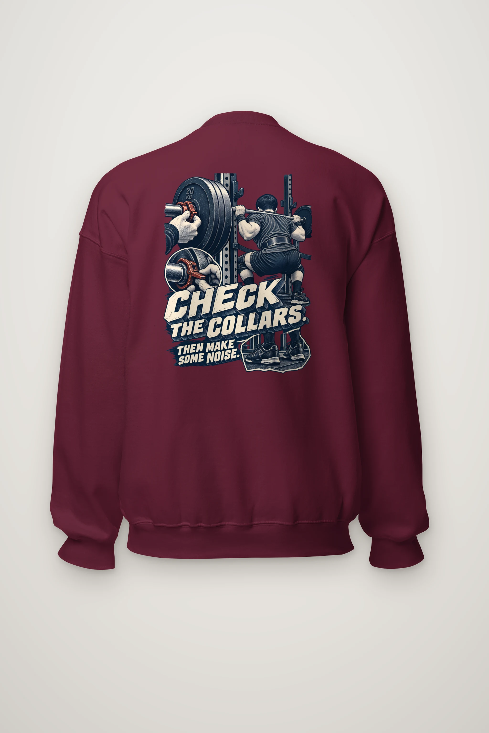 "Check the Collars" Heavy Blend Unisex Crewneck Sweatshirt