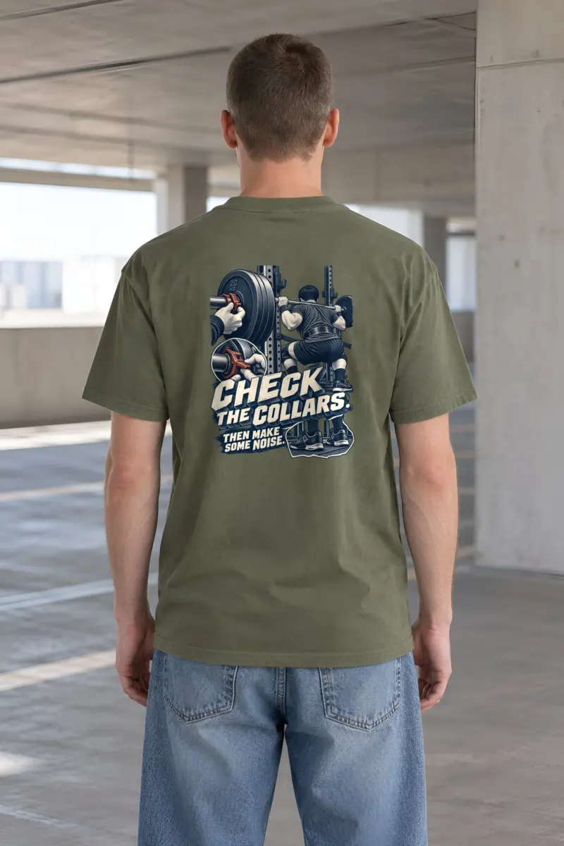 “Check The Collars” Heavyweight Unisex Crewneck T-shirt