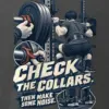 "Check the Collars" Men's Oversized Heavyweight Crewneck T-Shirt