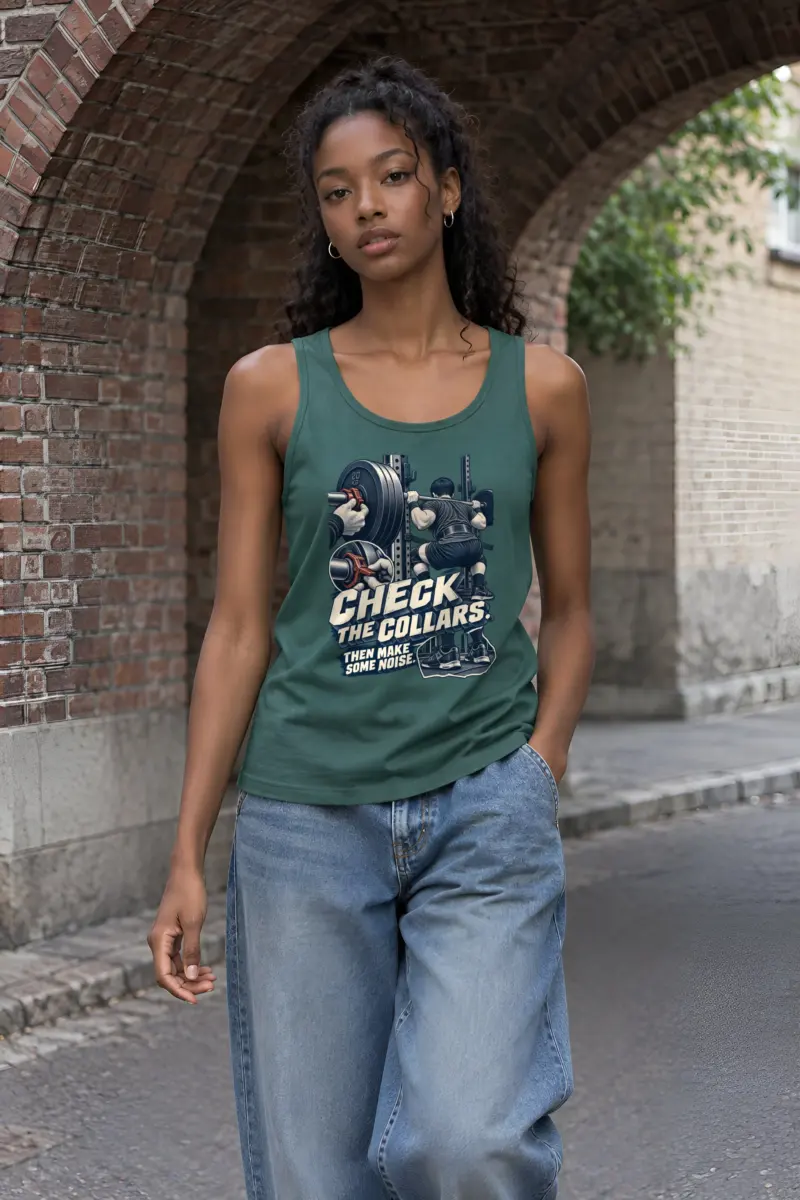 “Check the Collars” Unisex Jersey Tank