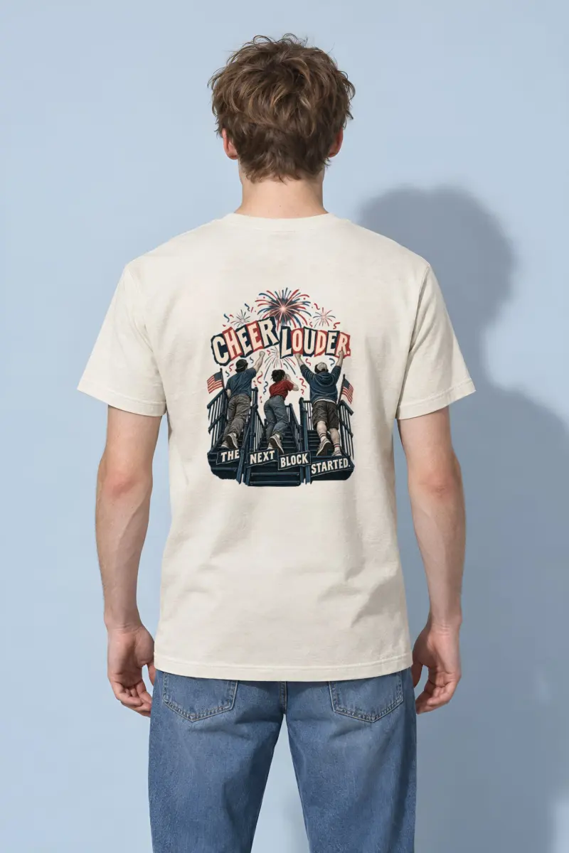 “Cheer Louder Bleacher Fans” Heavyweight Unisex Crewneck T-shirt