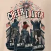 "Cheer Louder" Men's Oversized Heavyweight Crewneck T-Shirt