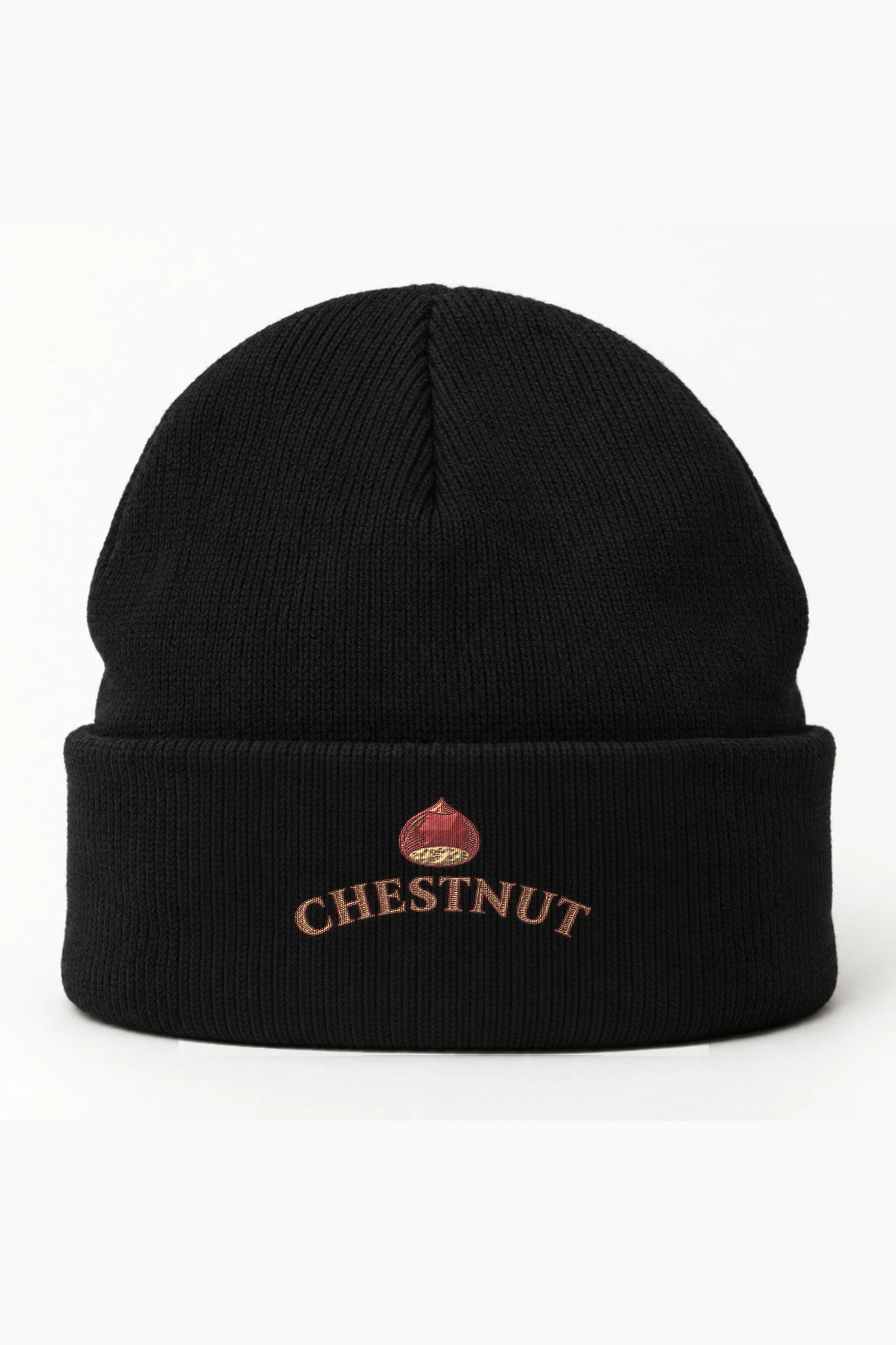 "CHESTNUT" Cuffed Beanie · Embroidered