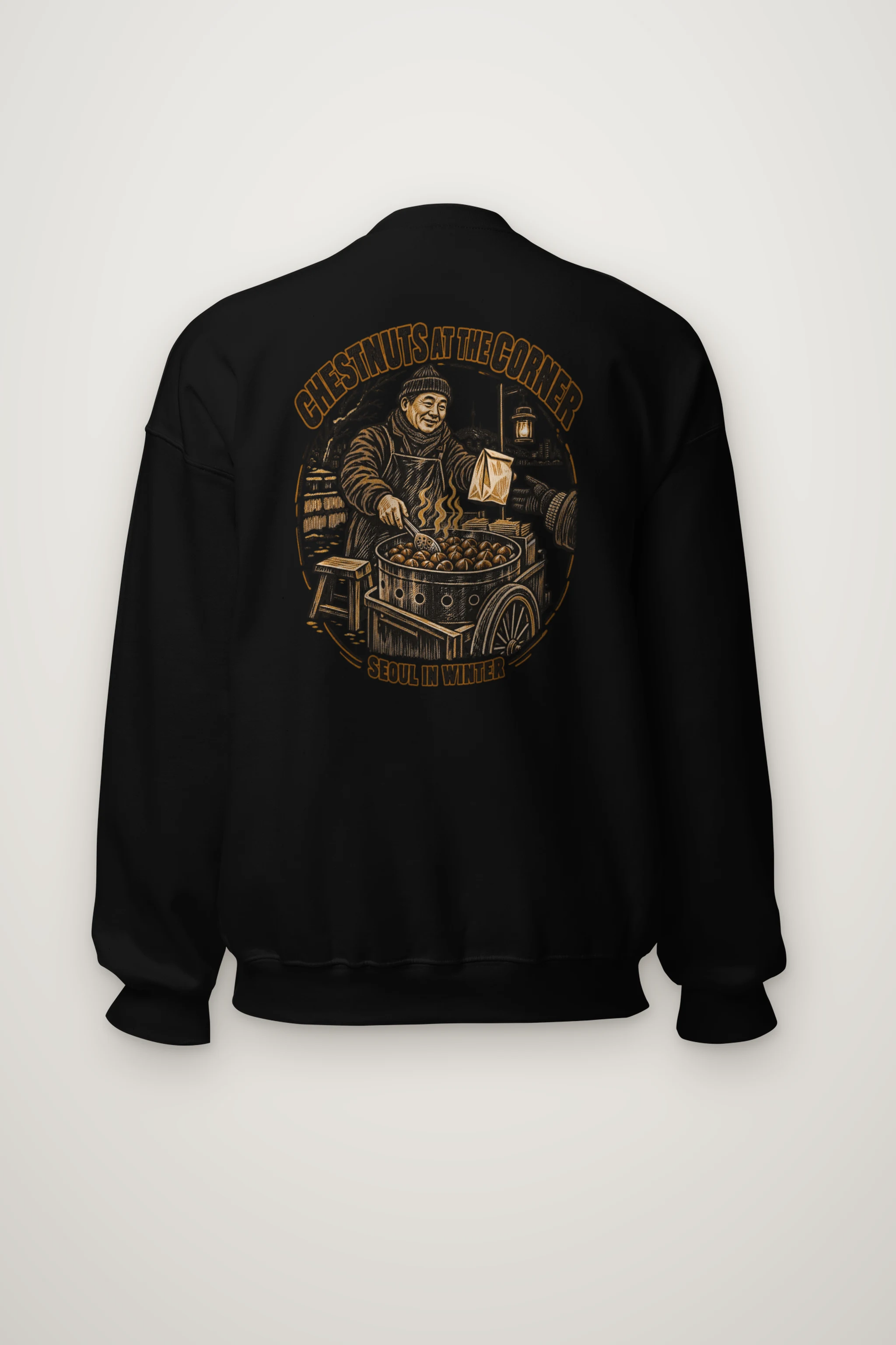 "Chestnuts at the Corner" Heavy Blend Unisex Crewneck Sweatshirt