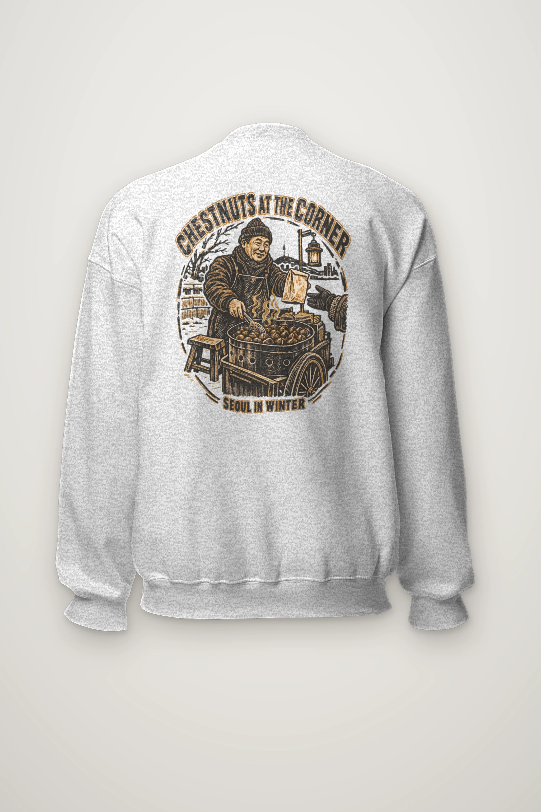 "Chestnuts at the Corner" Heavy Blend Unisex Crewneck Sweatshirt