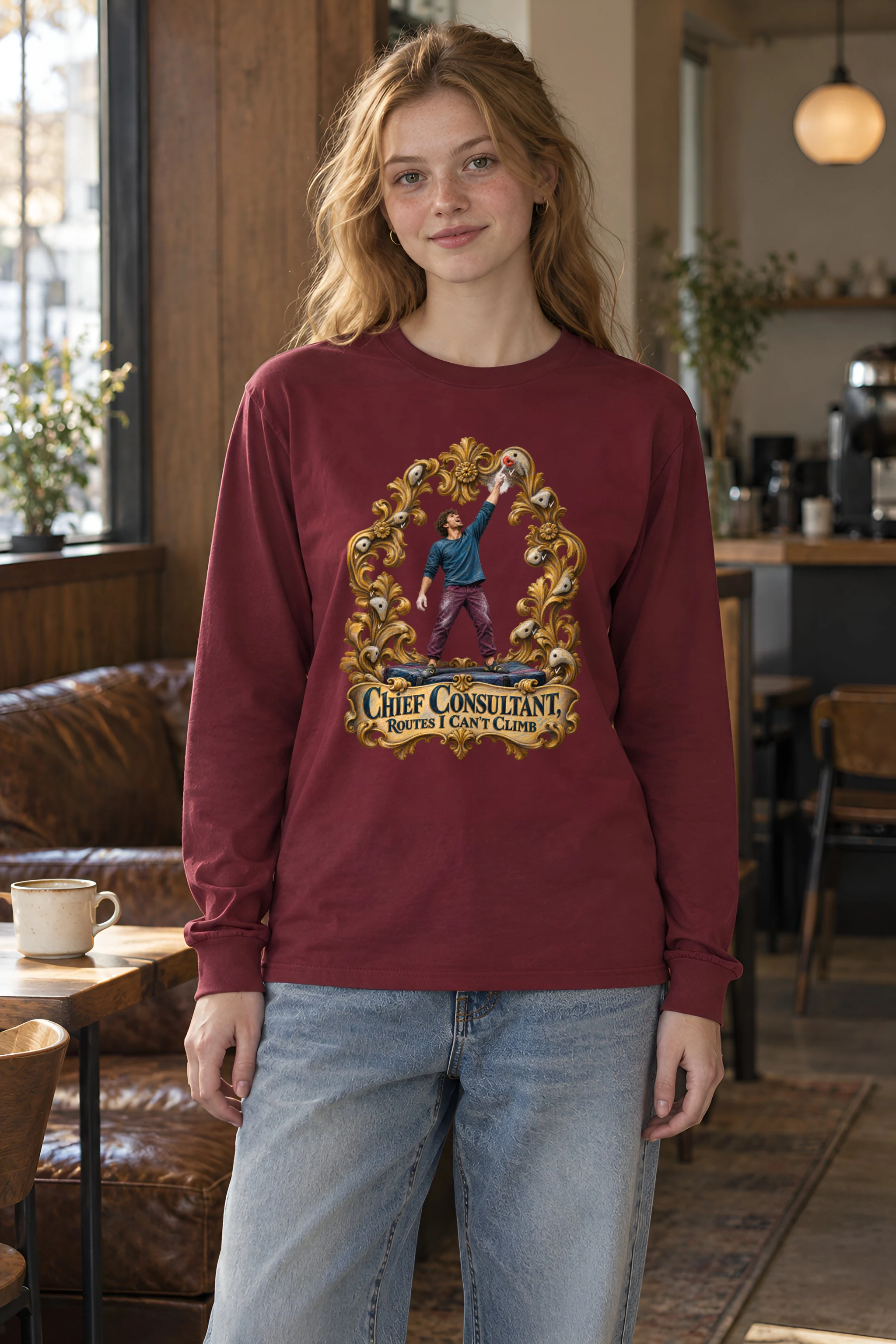 "Chief Consultant, Routes I Can't Climb" Unisex Longsleeve T-shirt