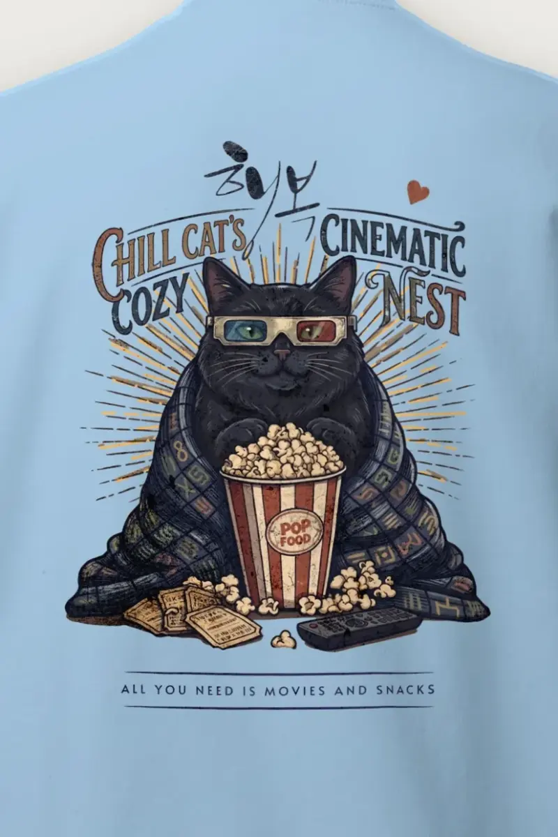 "Chill Cat’s Cozy Nest" Heavy Blend Unisex Crewneck Sweatshirt