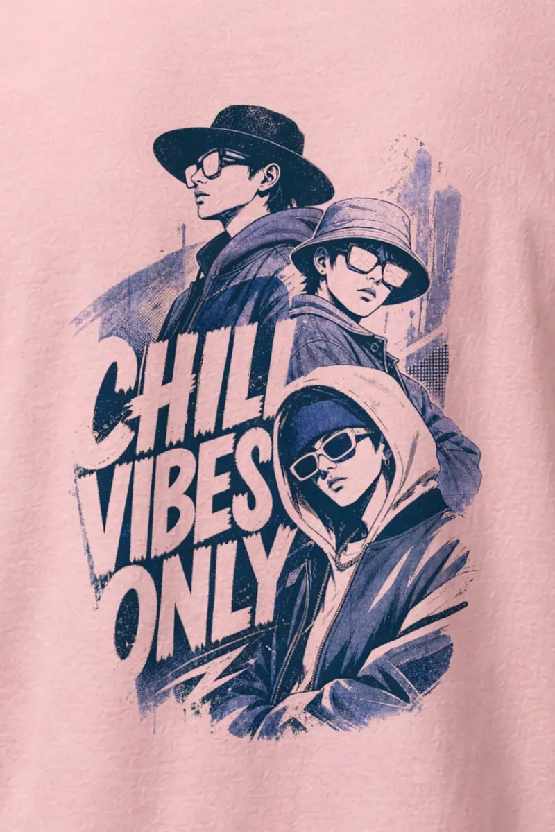 "Chill Vibes Only" Heavyweight Unisex Crewneck T-shirt