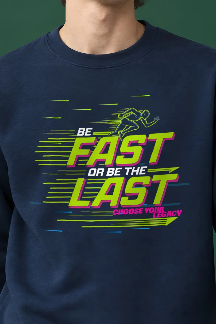 "Choose Your Legacy" 1 Crewneck Sweatshirt - the graphic up close