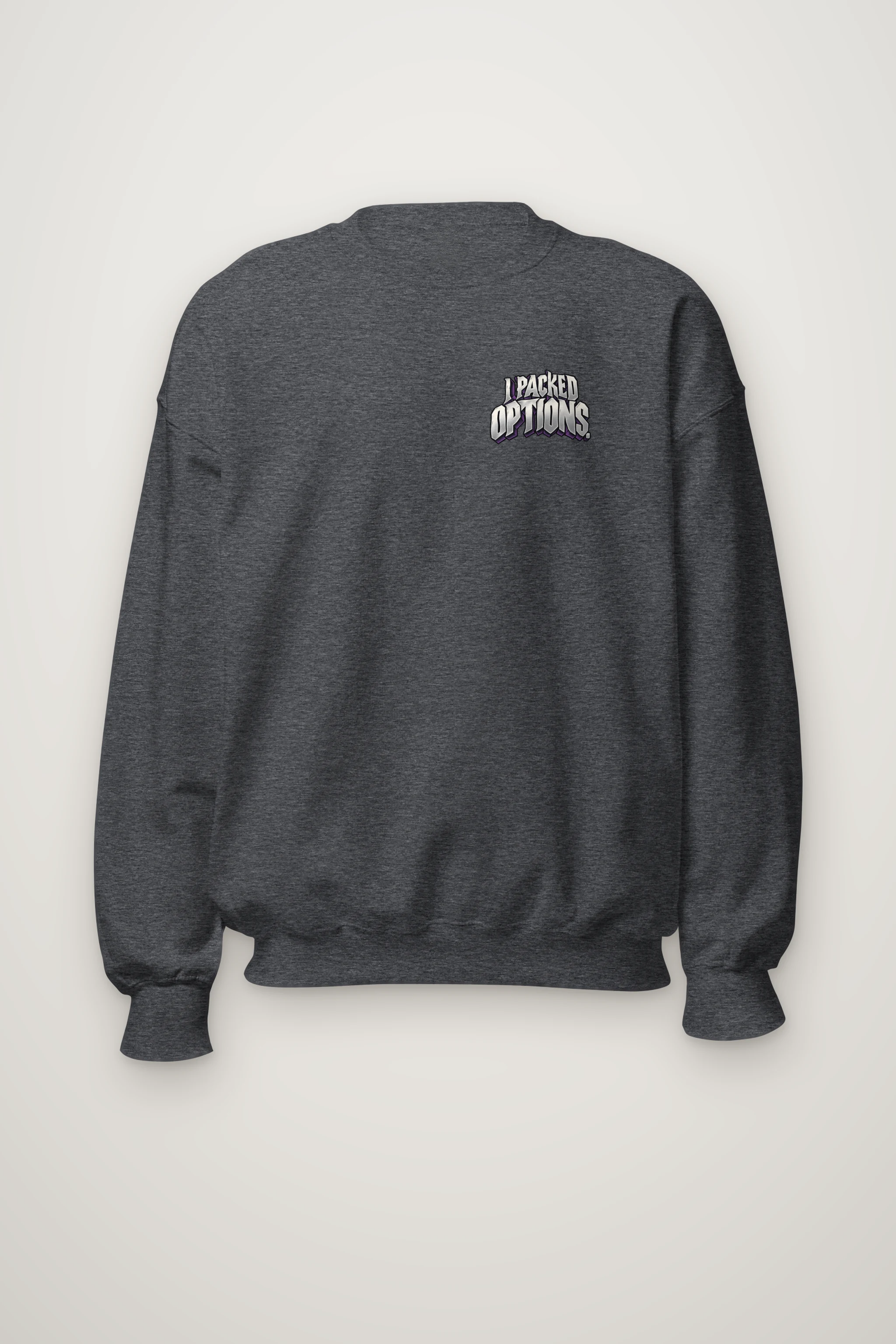 "Chrome Accordion Suitcase" Heavy Blend Unisex Crewneck Sweatshirt