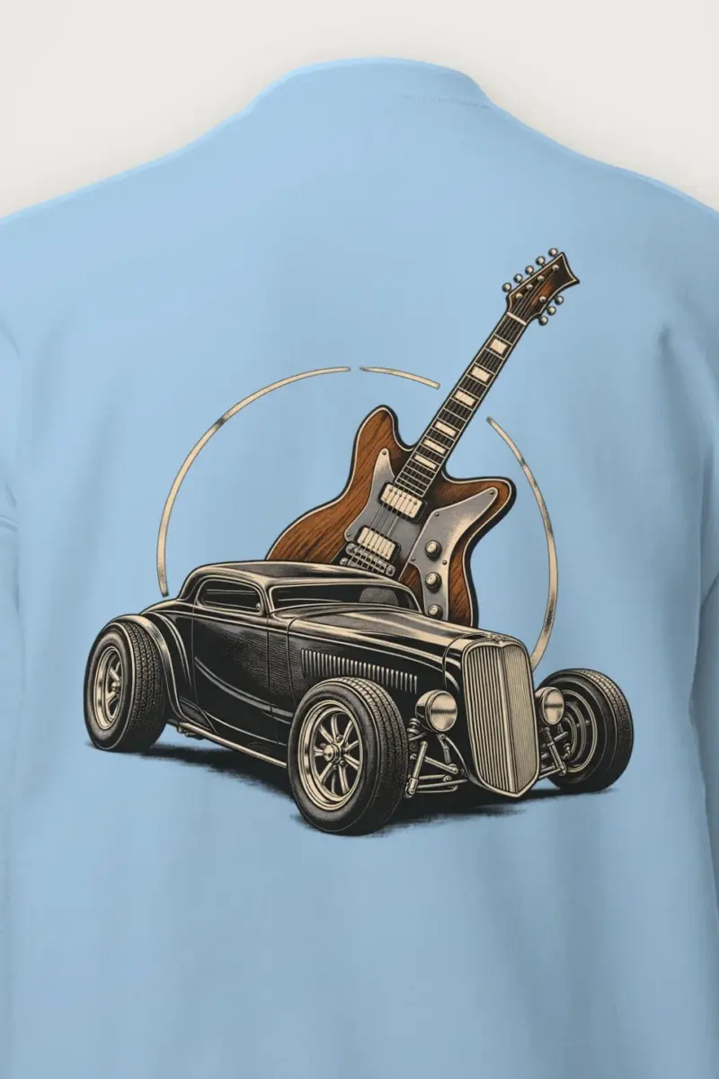 "Chrome & Resonance" Heavy Blend Unisex Crewneck Sweatshirt