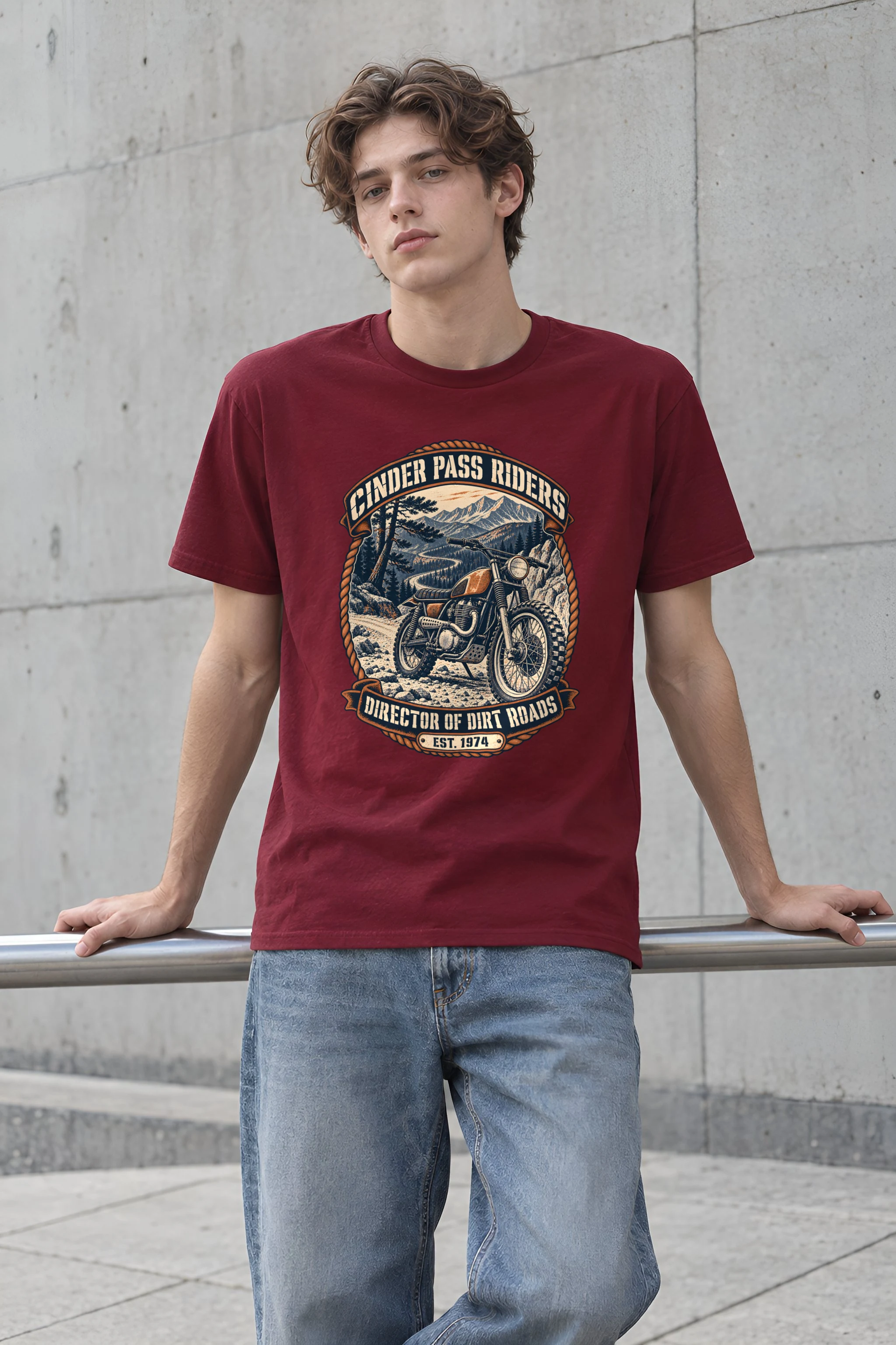 "Cinder Pass Riders" Heavyweight Unisex Crewneck T-shirt