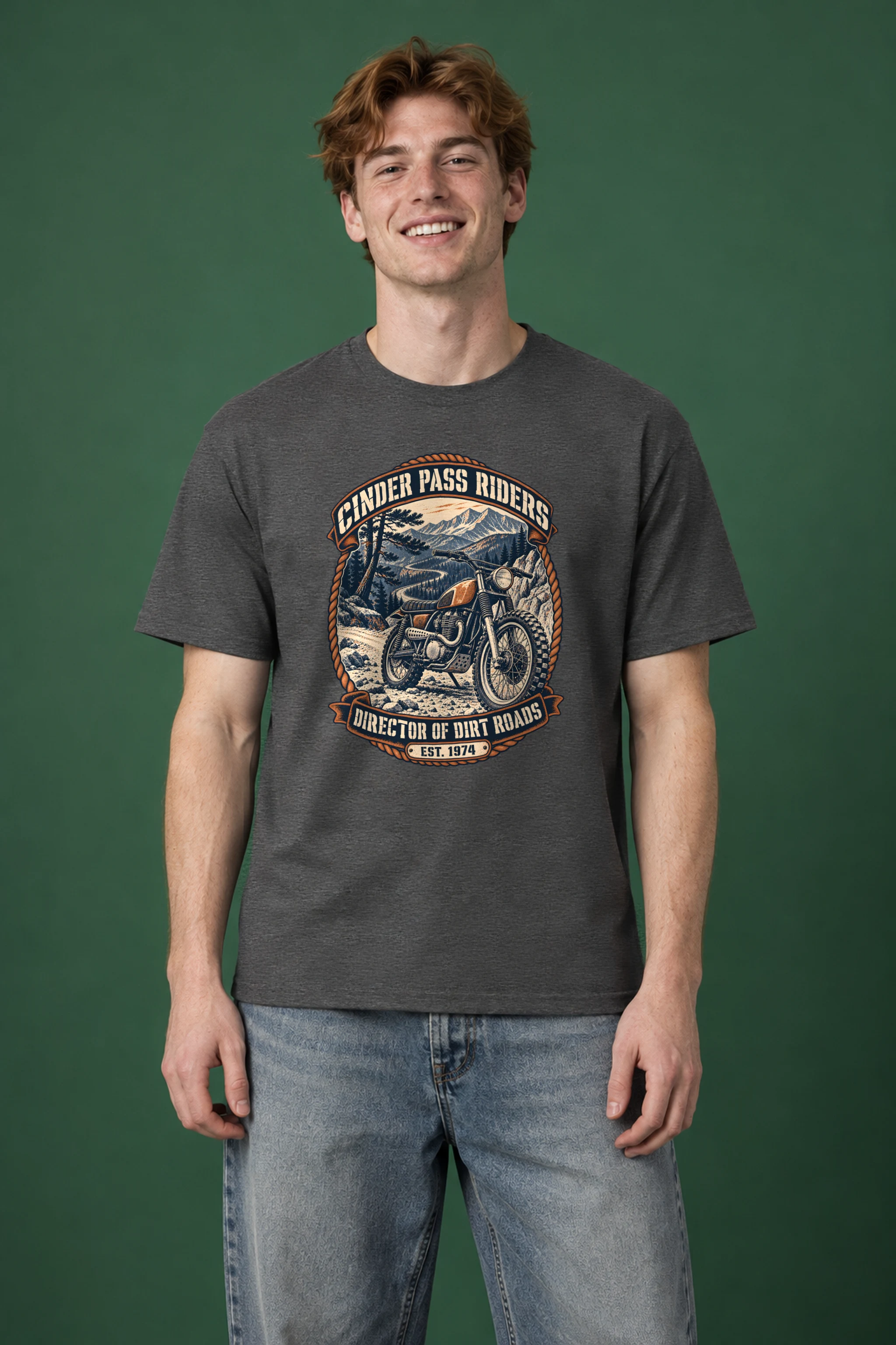 "Cinder Pass Riders" Heavyweight Unisex Crewneck T-shirt