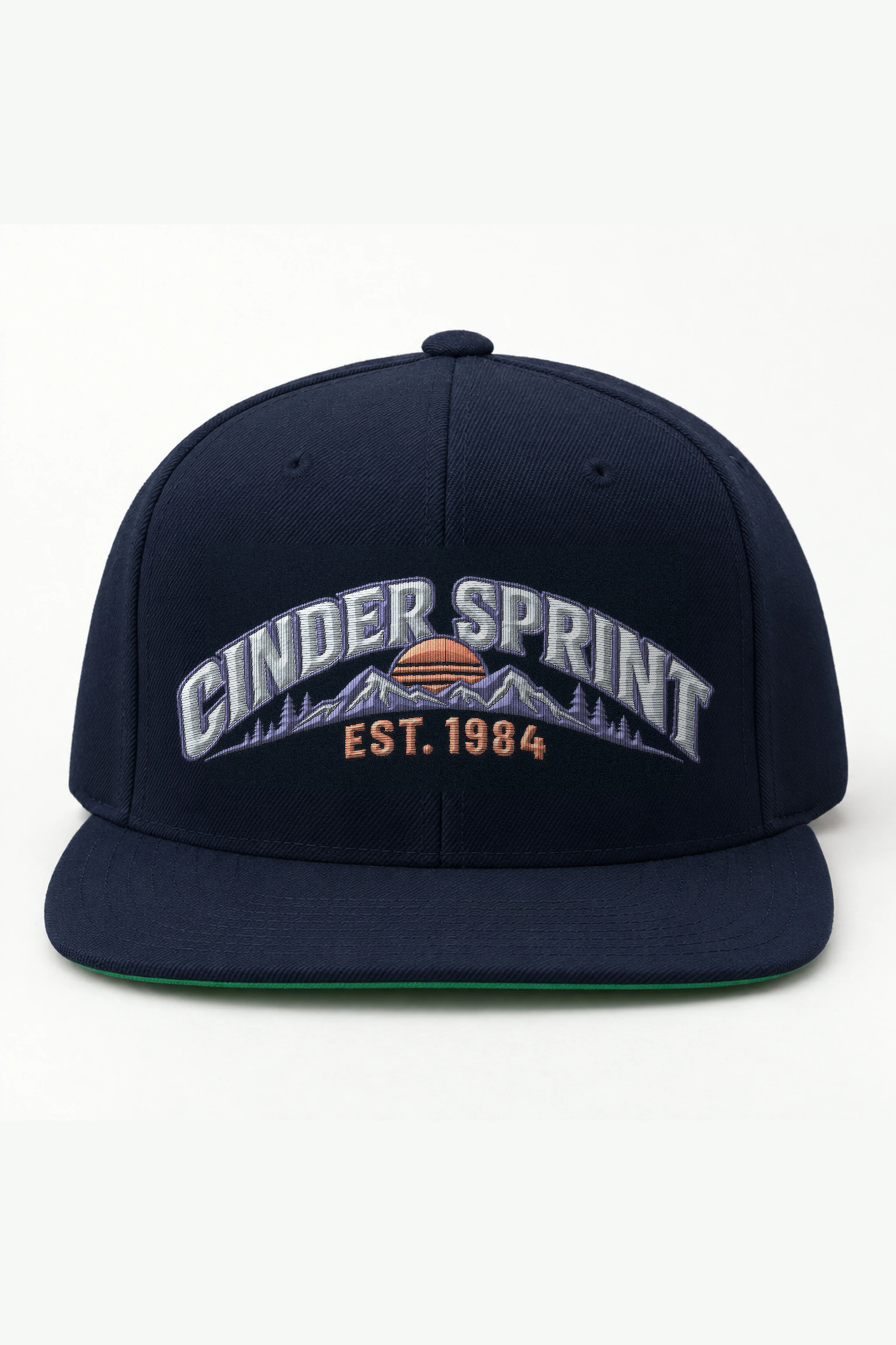 "Cinder Sprint Est. 1984" Classic Snapback · Embroidered