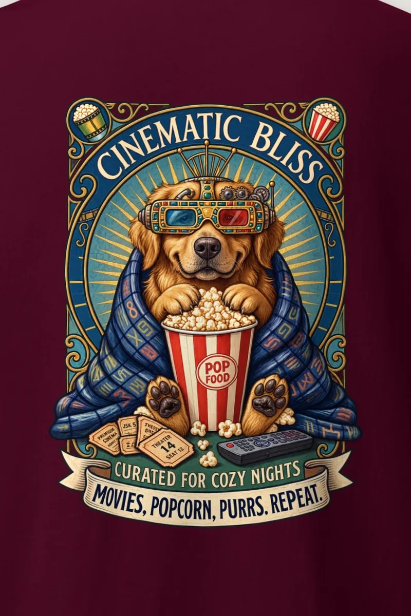 "Cinematic Bliss" Heavyweight Unisex Crewneck T-shirt