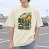 "Citrus Sunlight" Men's Oversized Heavyweight Crewneck T-Shirt